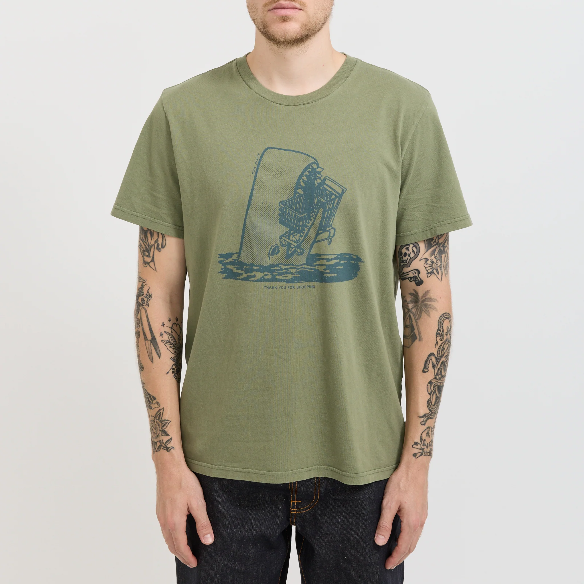 Roy Shop-Chop T-Shirt Green - Image 5
