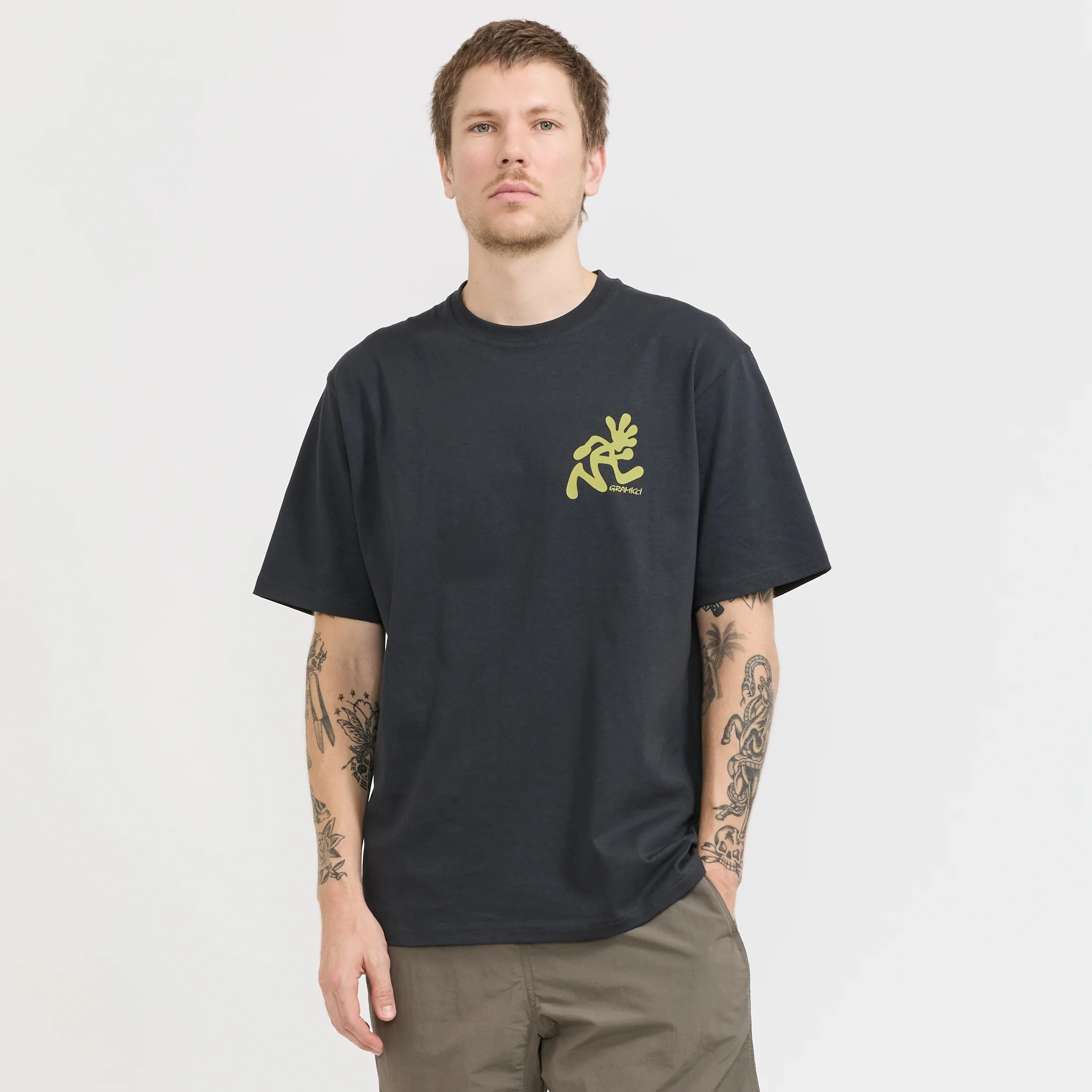 Running Man Tee Vintage Black