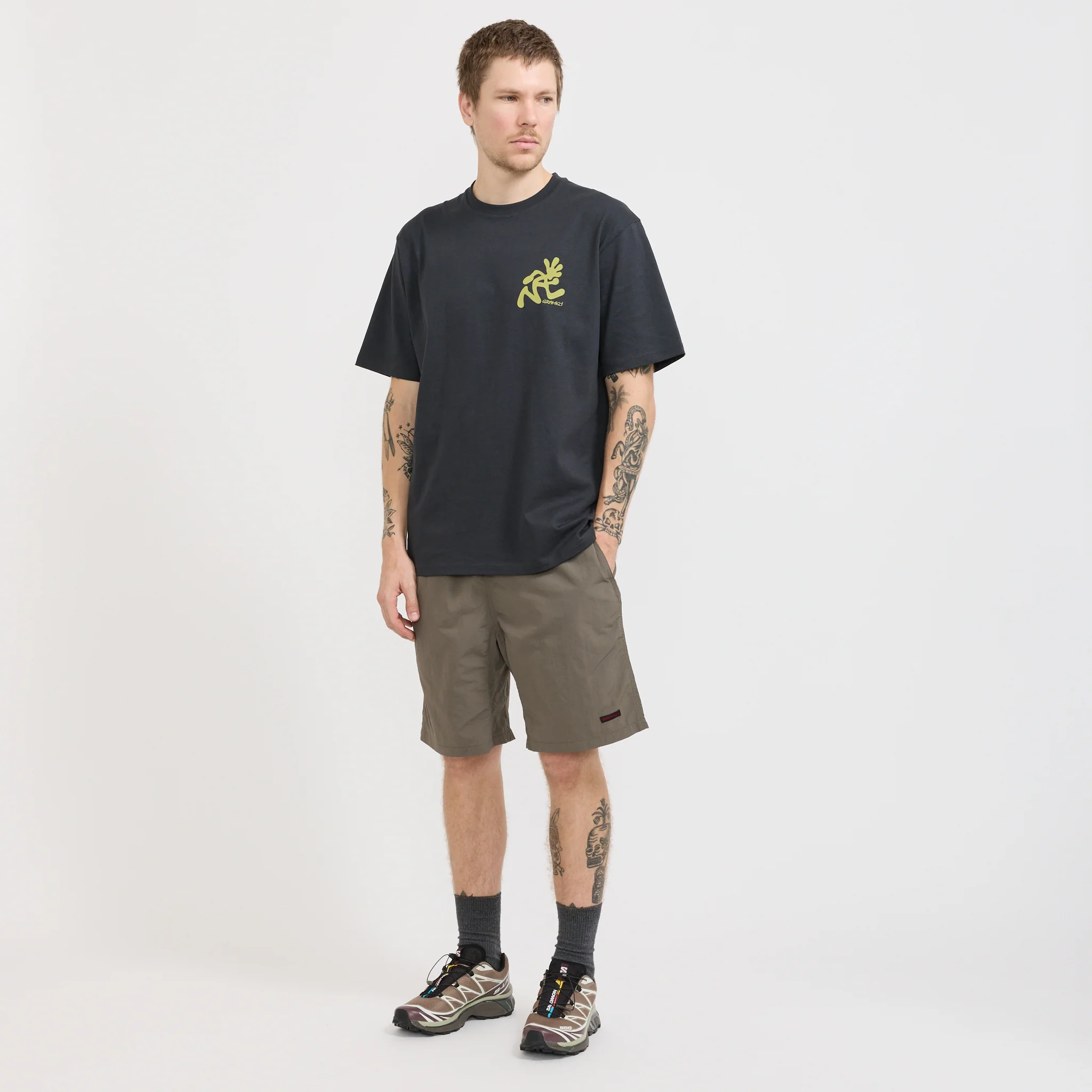 Running Man Tee Vintage Black - Image 2