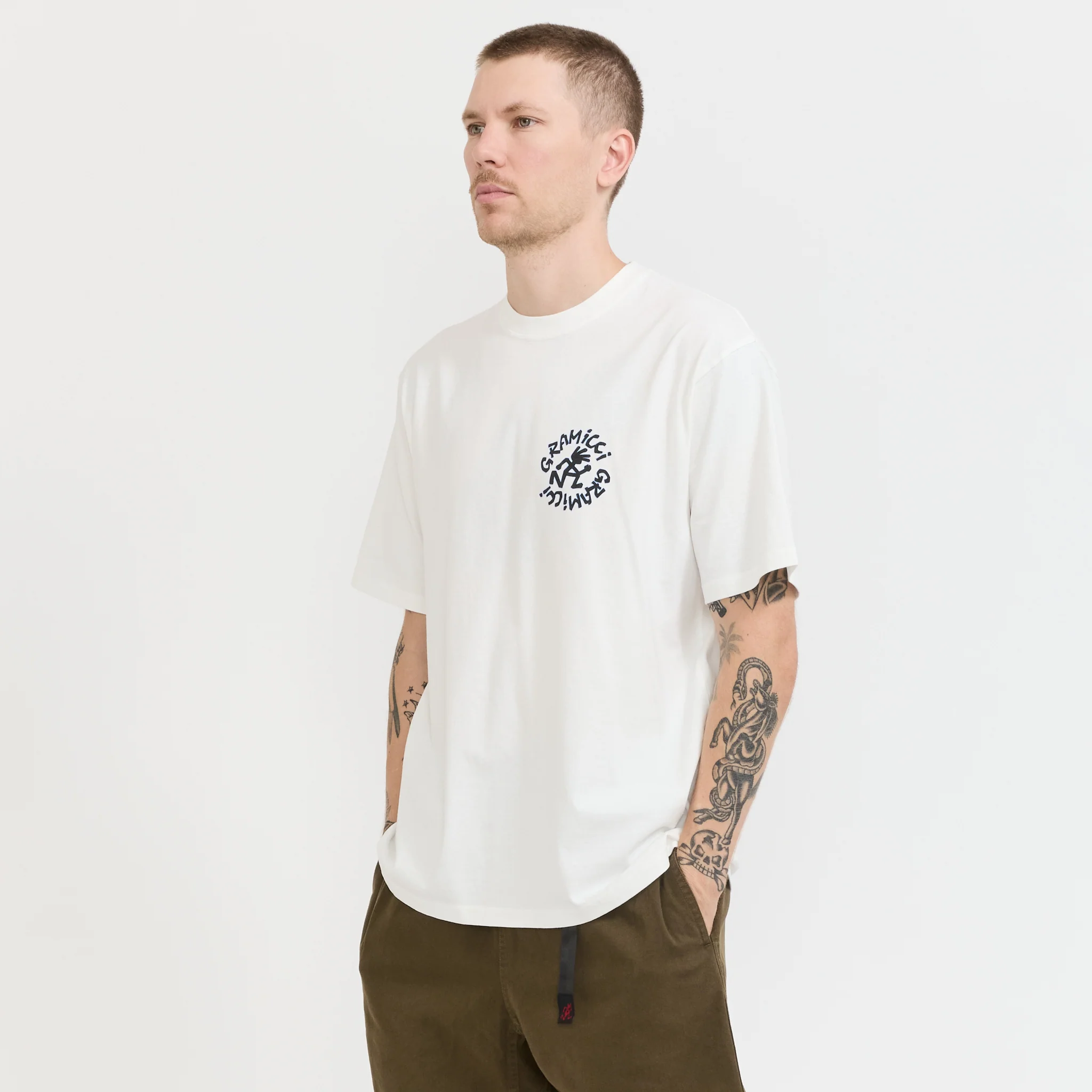 Running Man Tee White