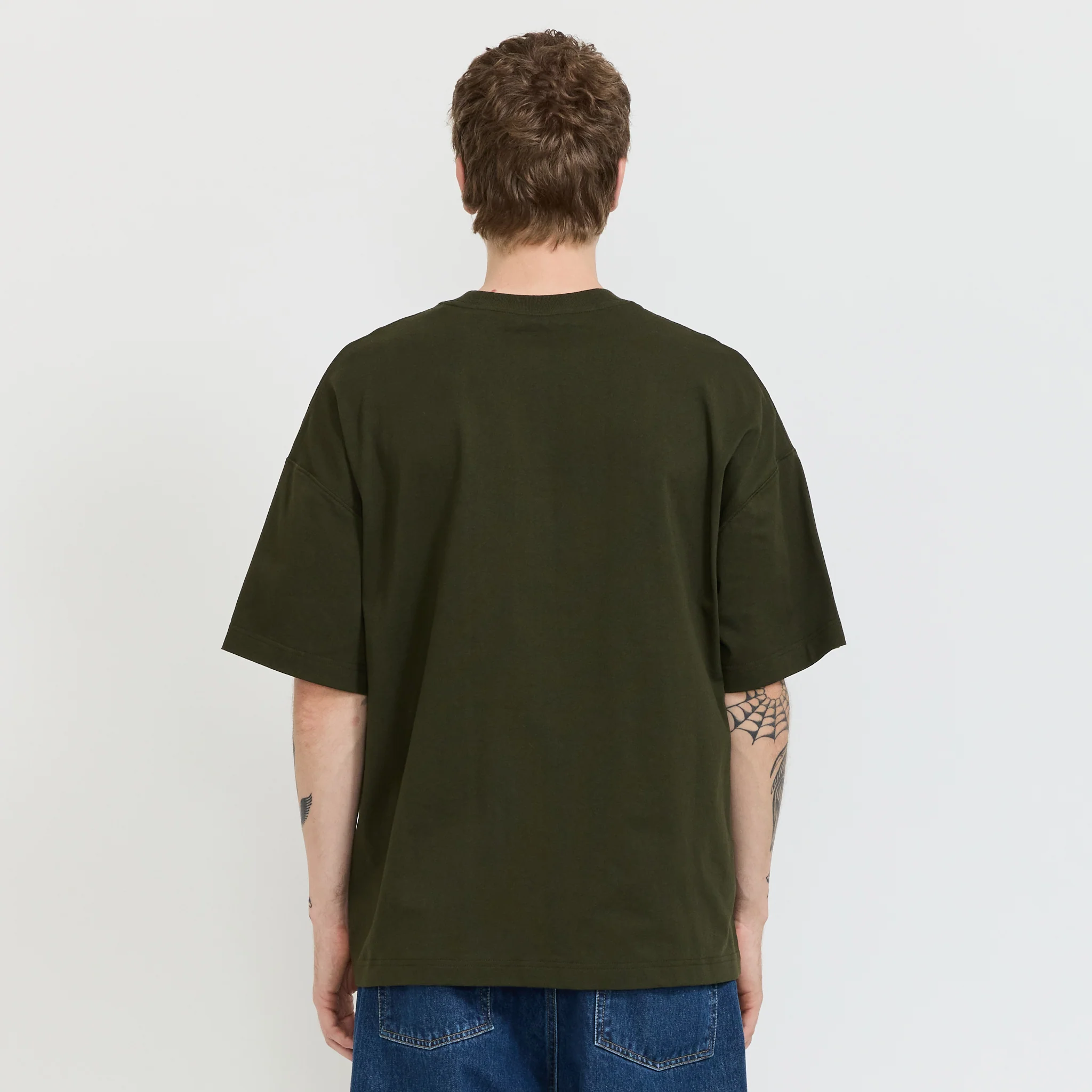 S/S Work Pocket T-Shirt Olive - Image 4
