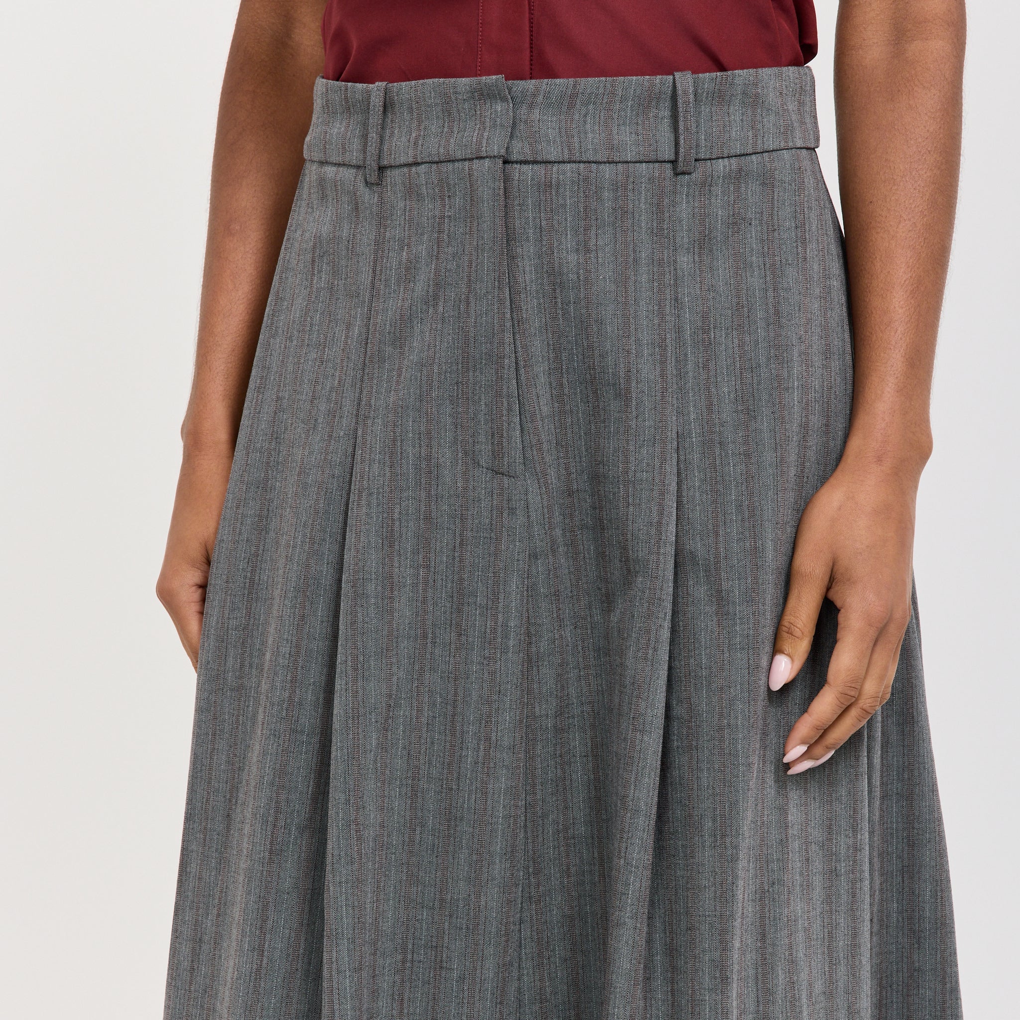Sabrinna Skirt Grey Stripes - Image 5