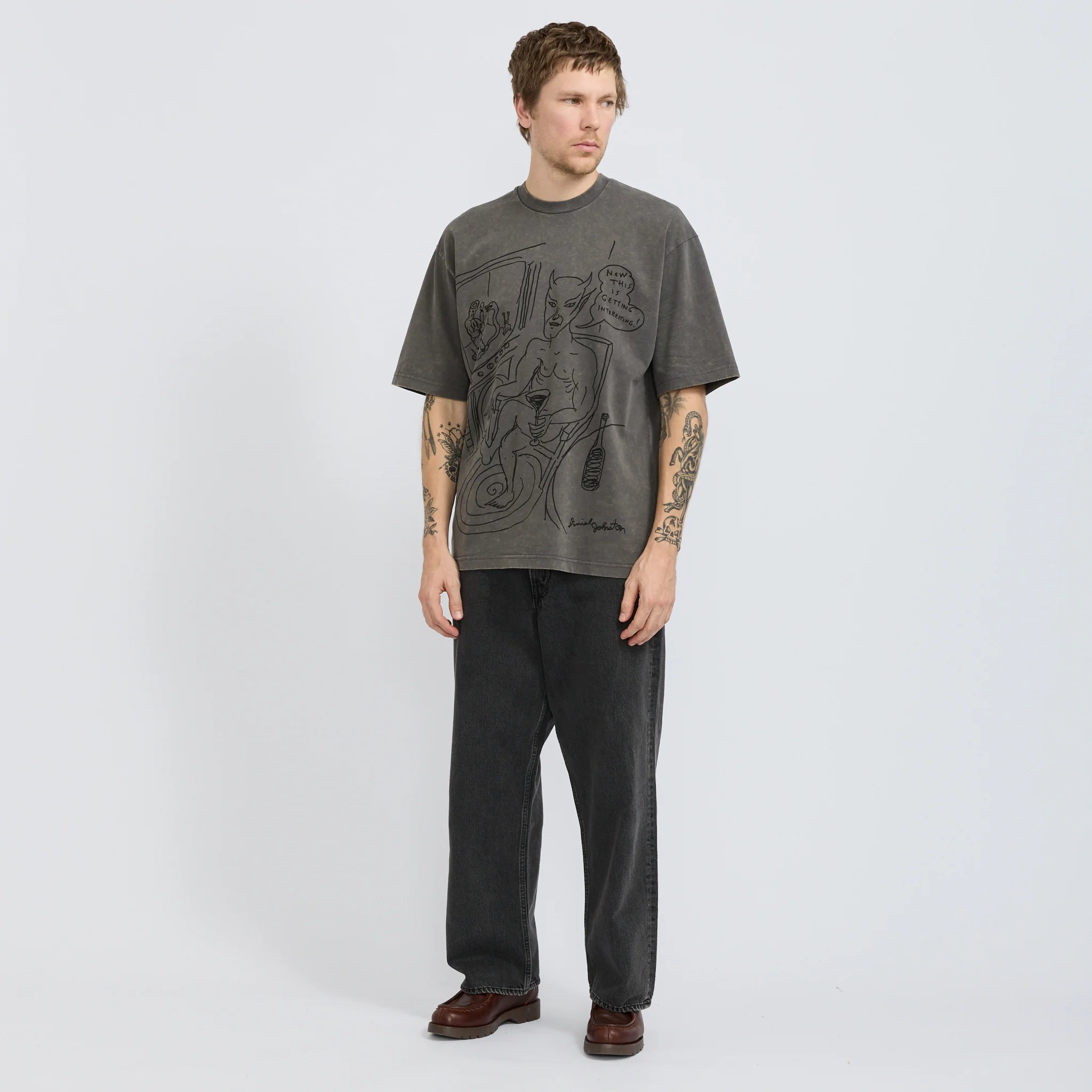 Satan Tee Black Acid Wash - Image 3