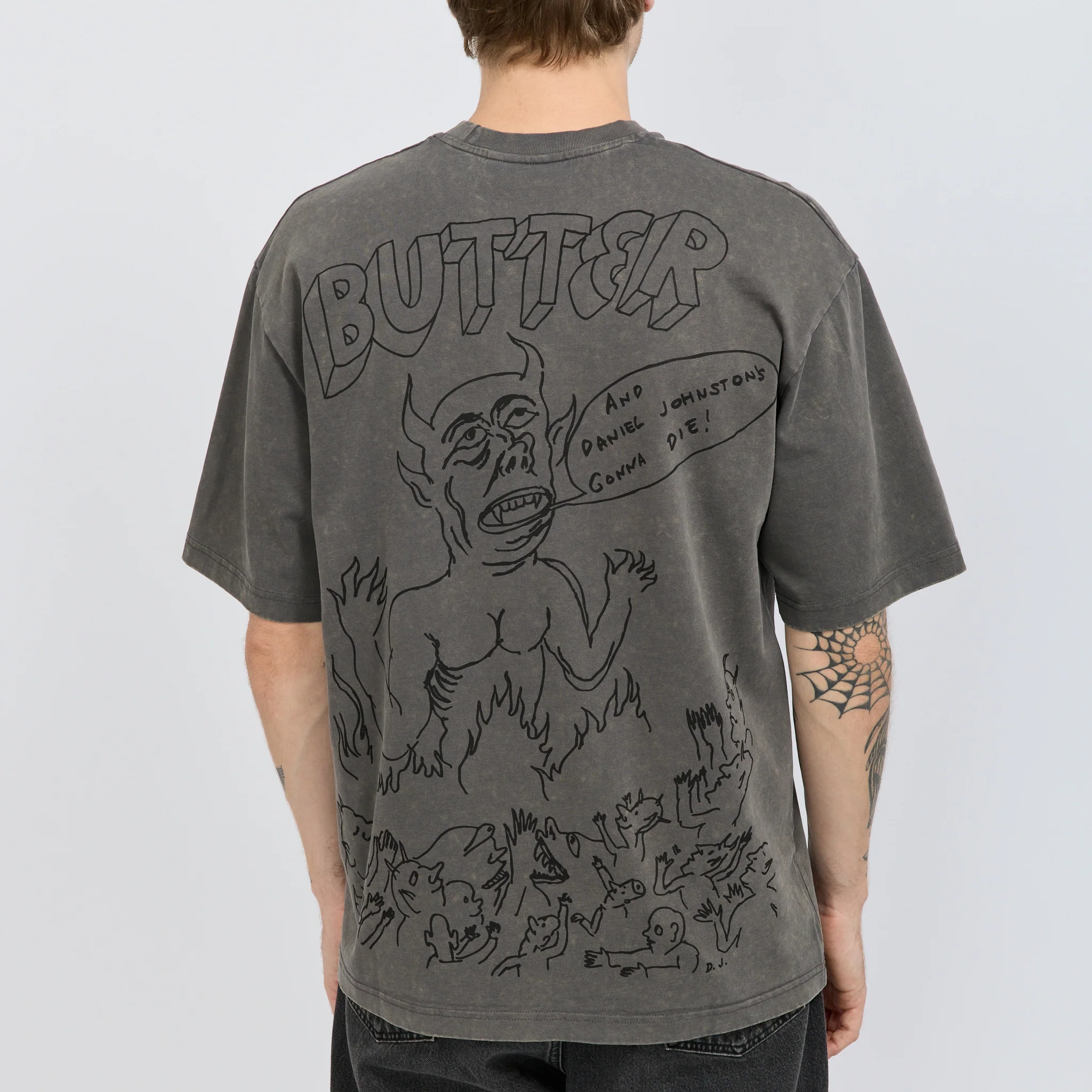 Satan Tee Black Acid Wash - Image 4