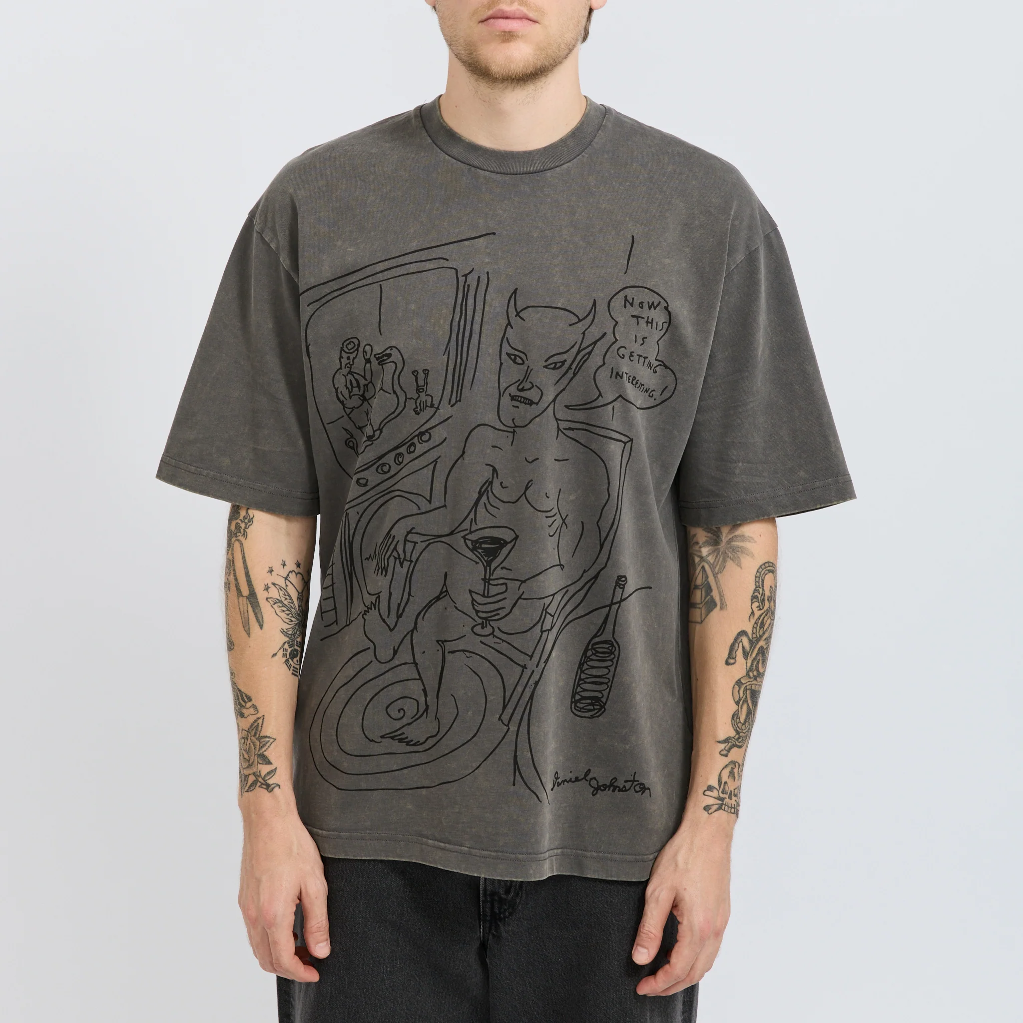 Satan Tee Black Acid Wash - Image 5