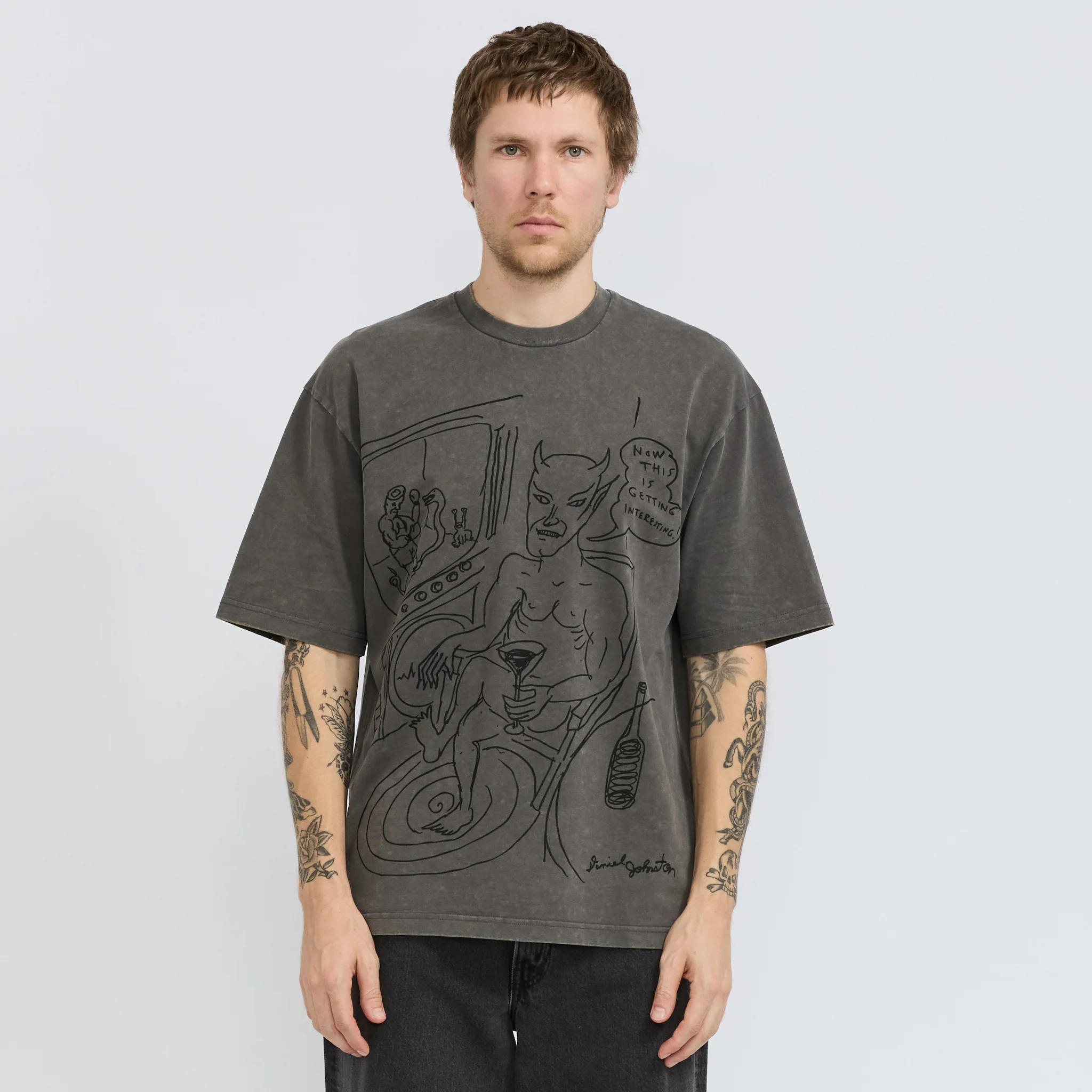 Satan Tee Black Acid Wash - Image 6