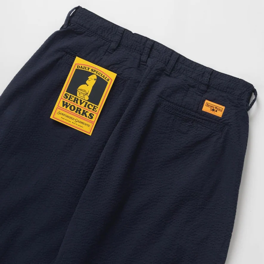 Seersucker Part Timer Pants Dark Navy - Image 3