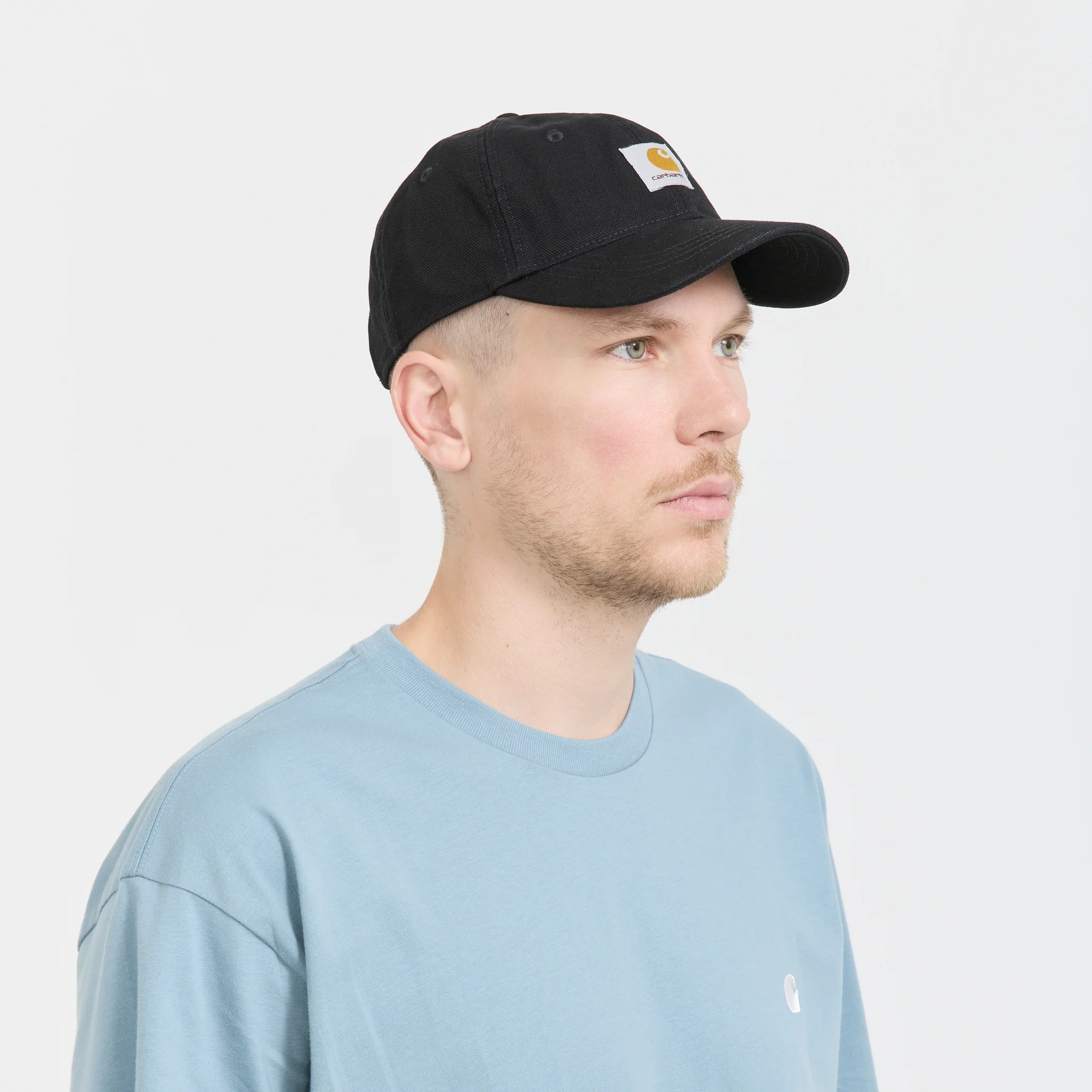 Selby Canvas Cap Black Stone Washed - Image 2