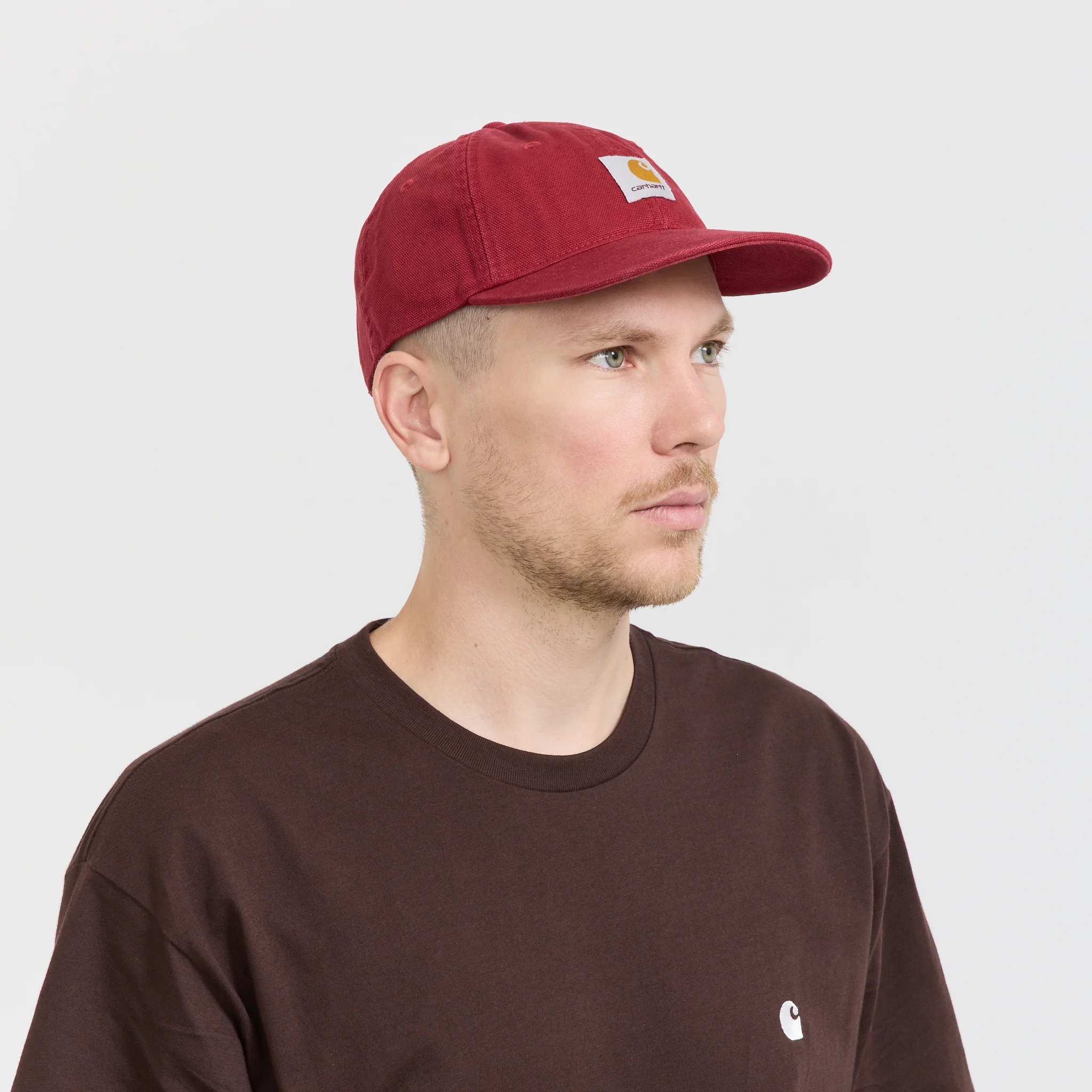Selby Canvas Cap Scarlet Stone Washed - Image 2