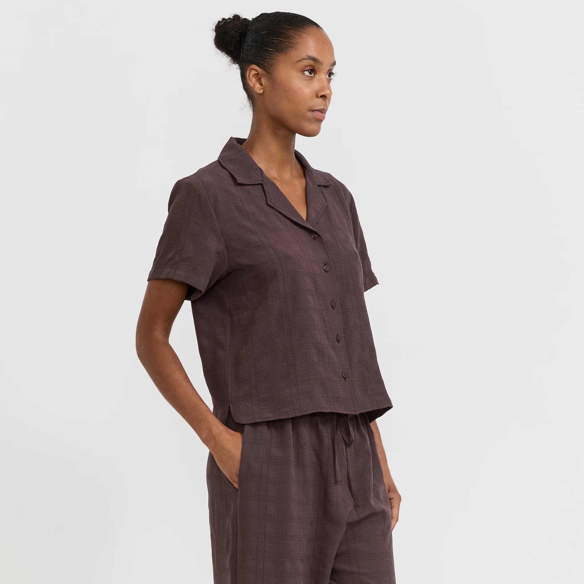 Selene Shirt Brown - Image 3