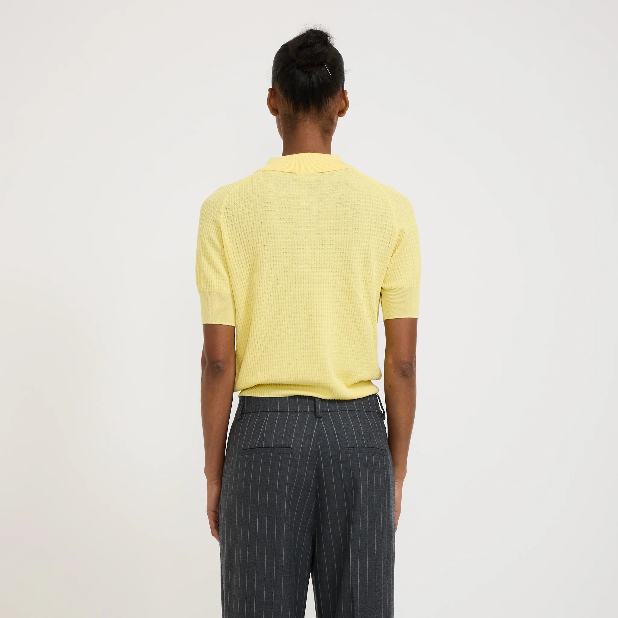 Serdane Tennis Polo Sweater Yellow - Image 4
