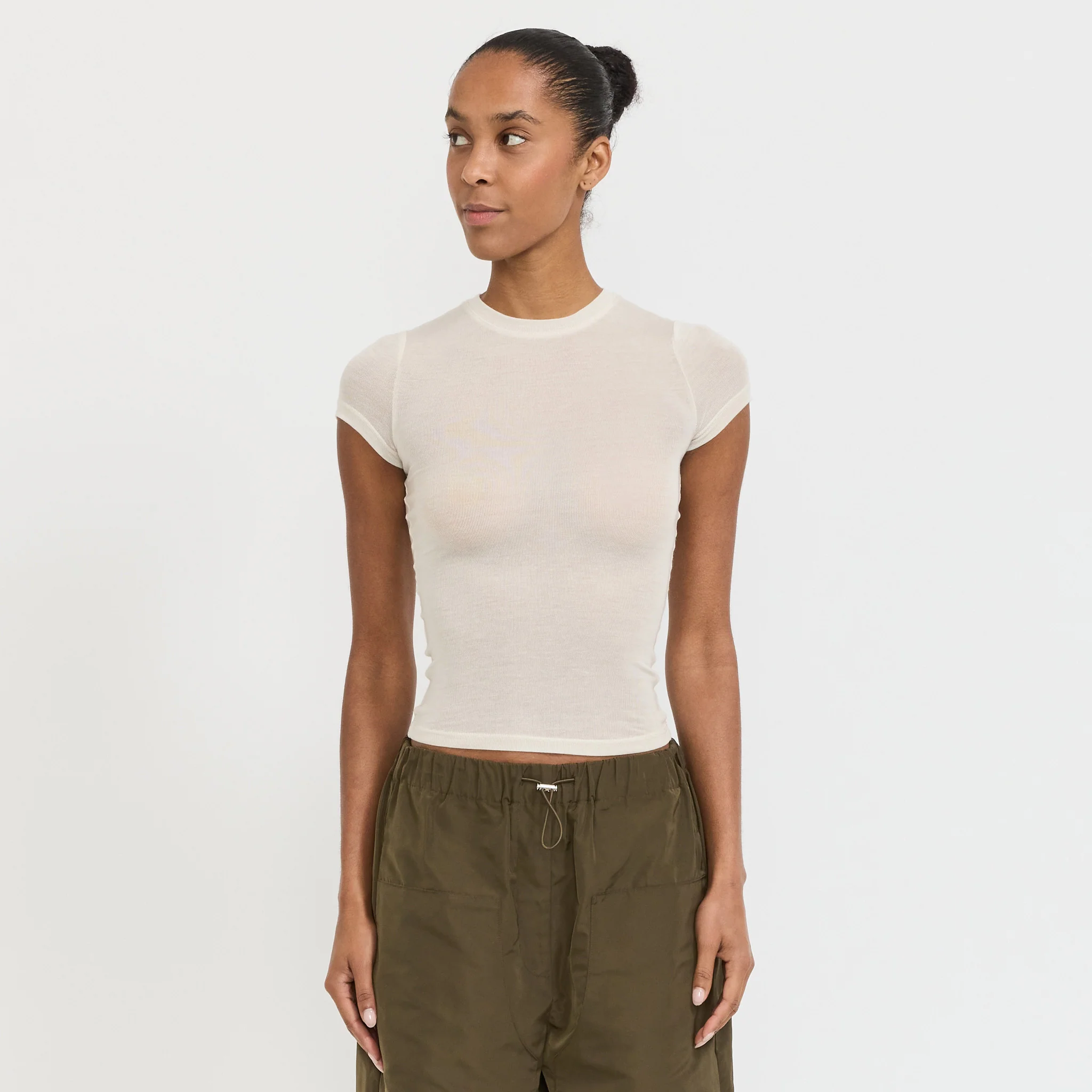 Sheer Baby Tee Cream