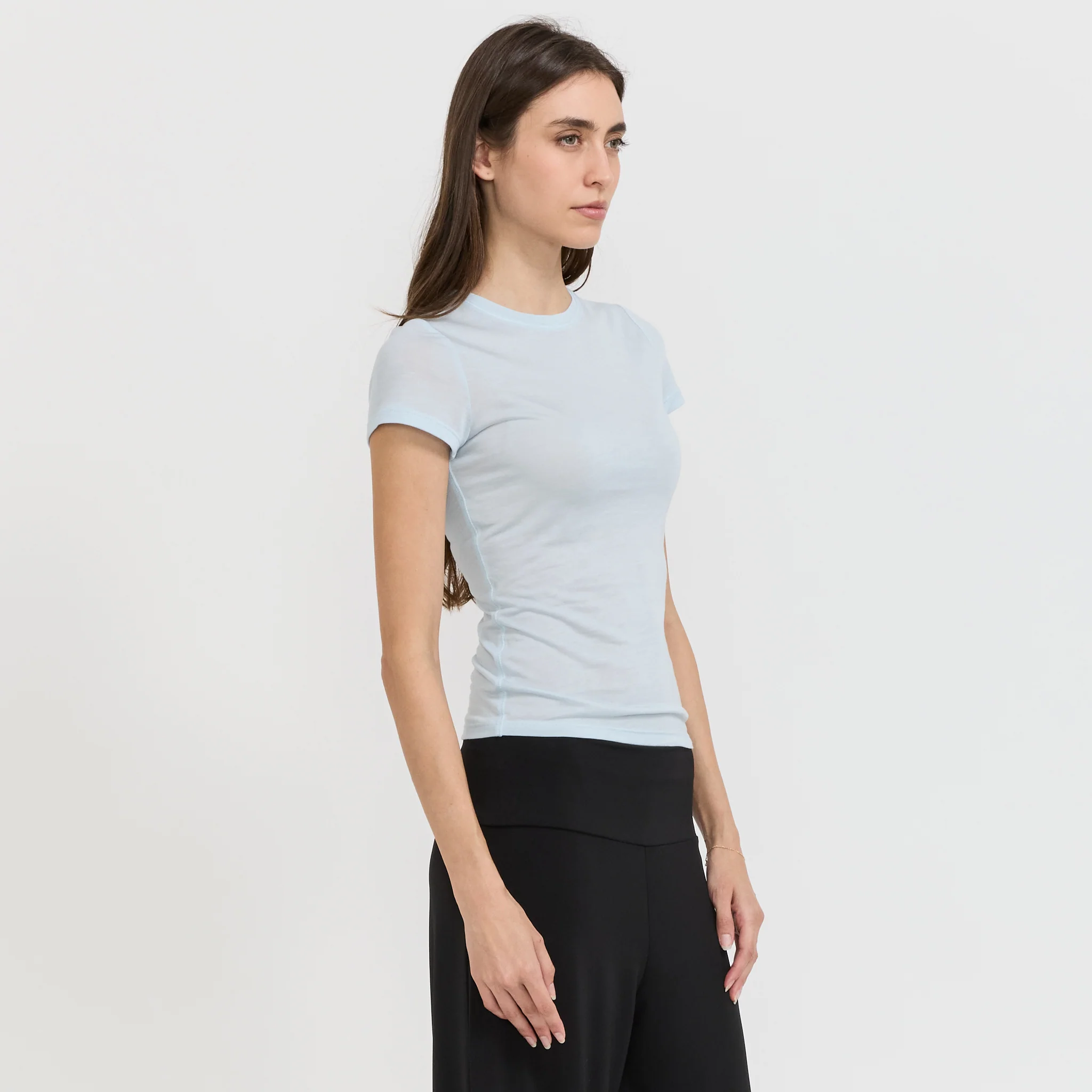Sheer Baby Tee Pale Blue - Image 3