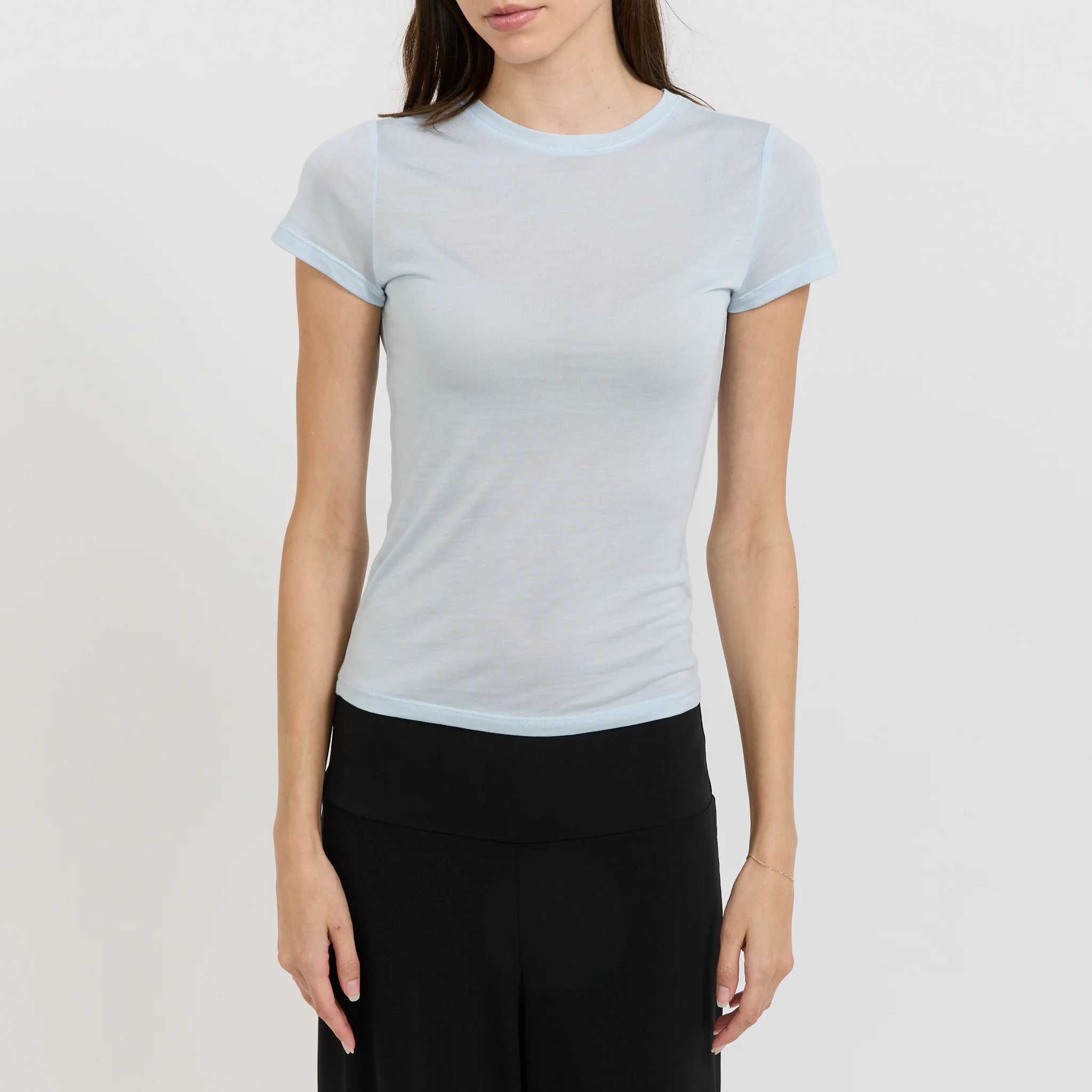 Sheer Baby Tee Pale Blue - Image 5