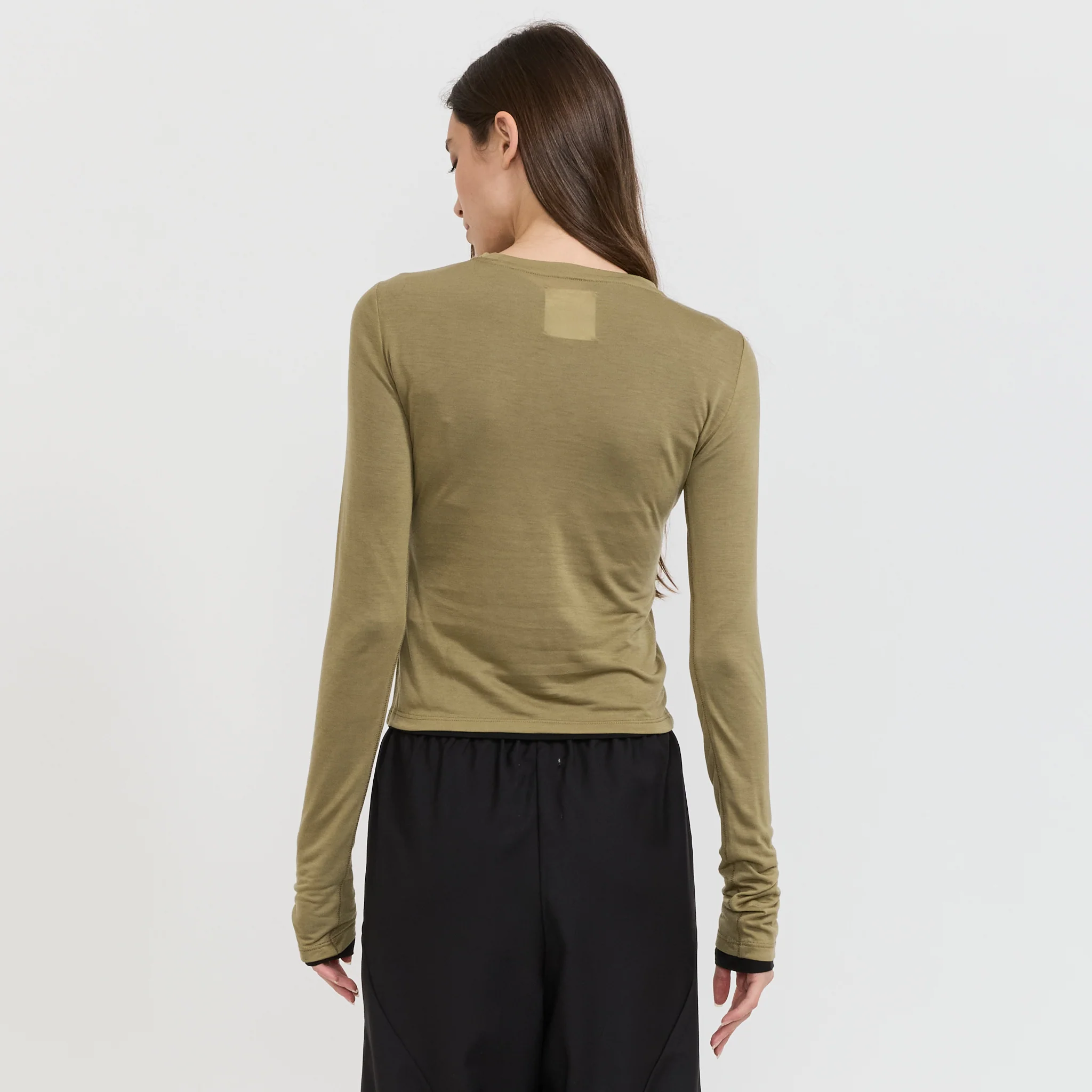 Sheer Long Sleeve Top Clay - Image 4
