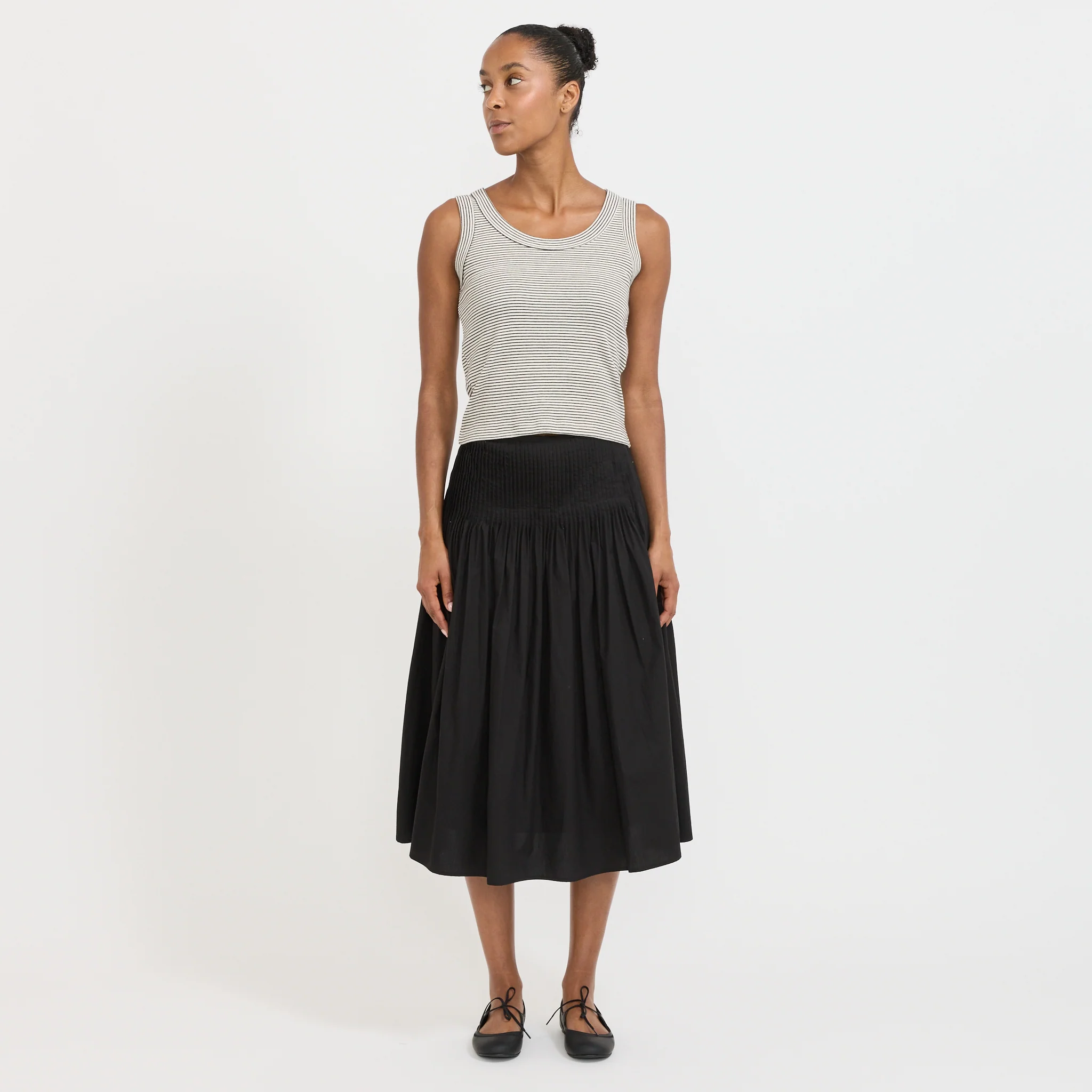 Sherry Pleated Skirt Black - Image 7