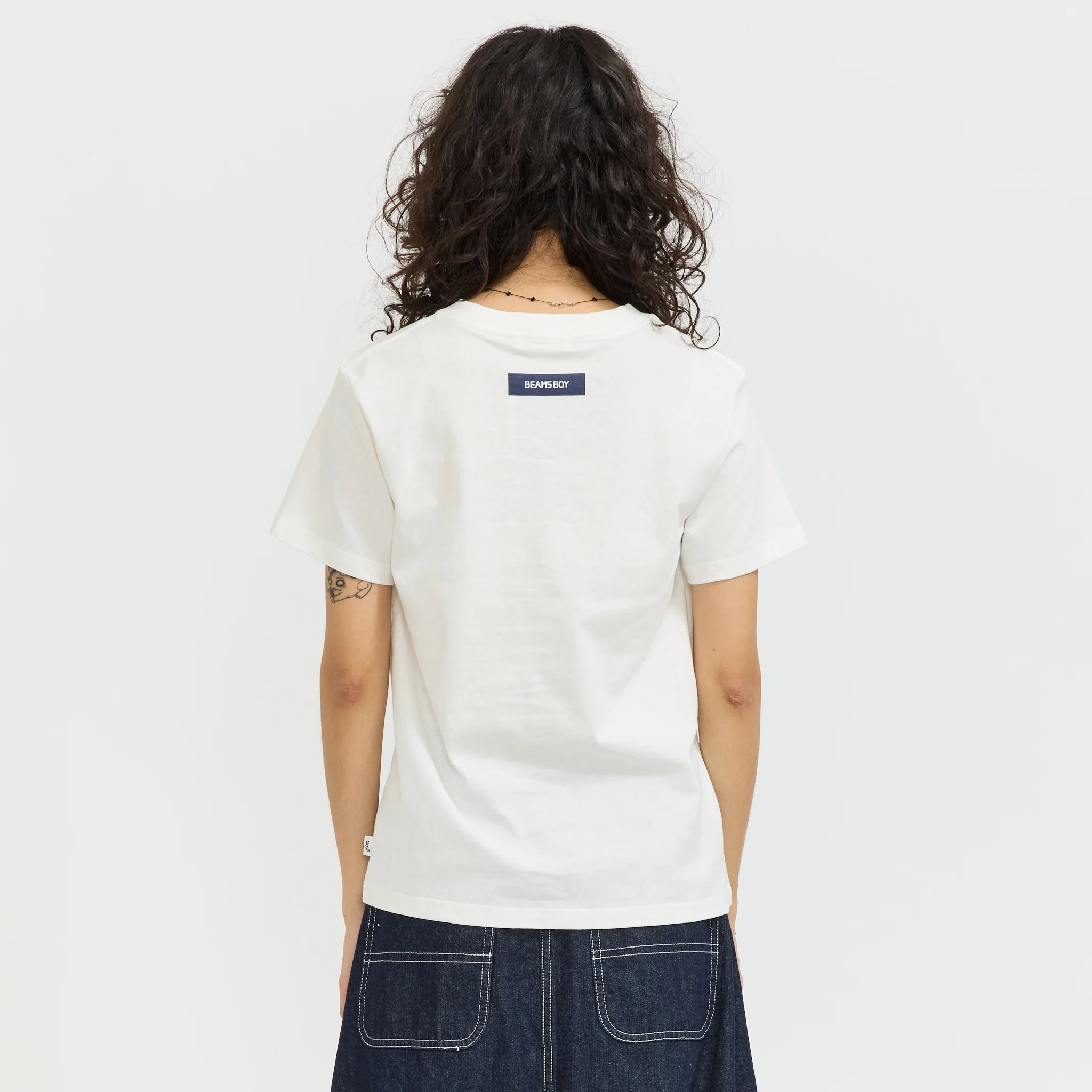 Shop Bag Logo Pocket T Shirt White - Image 4