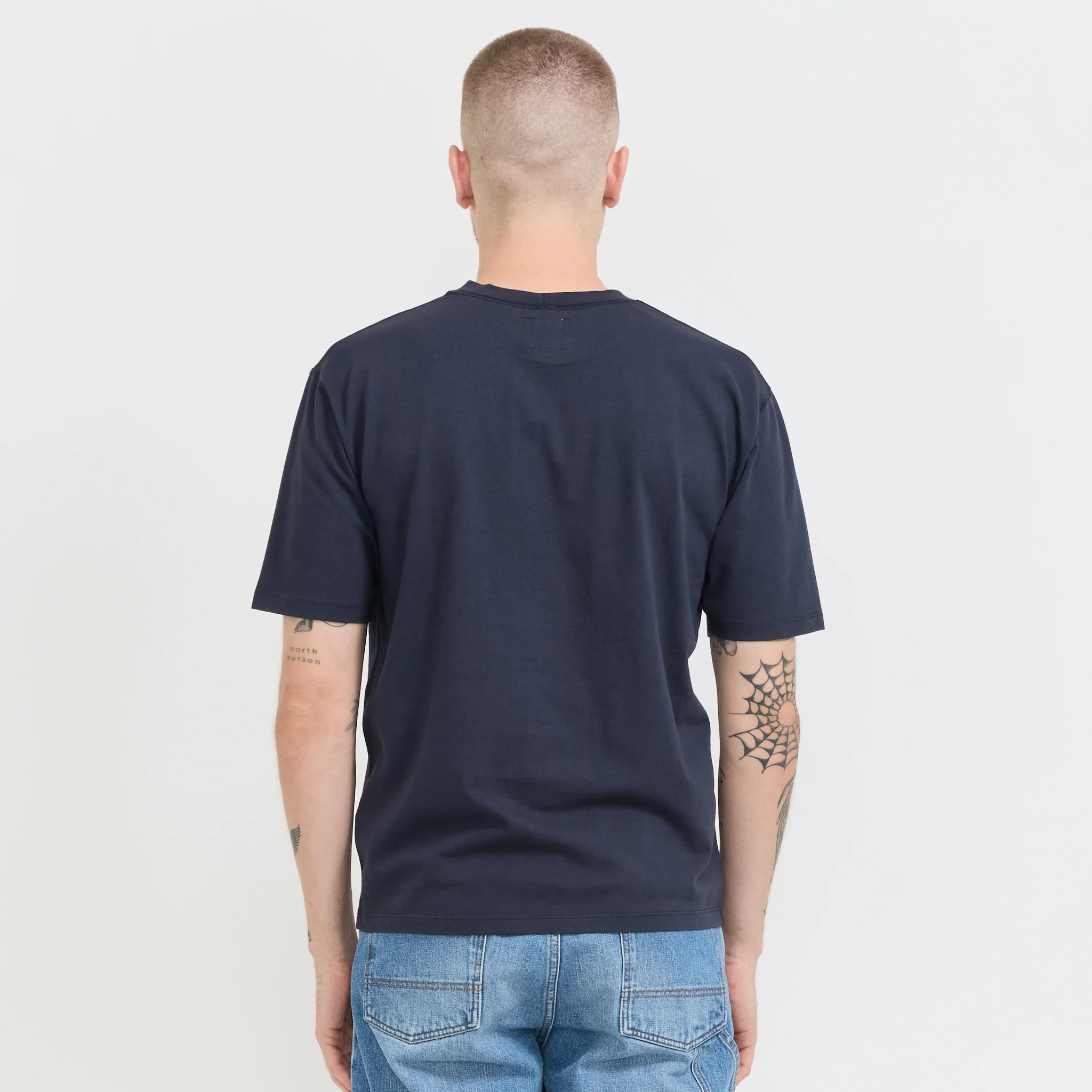 Short Sleeve Hiking T-Shirt Navy - Image 4