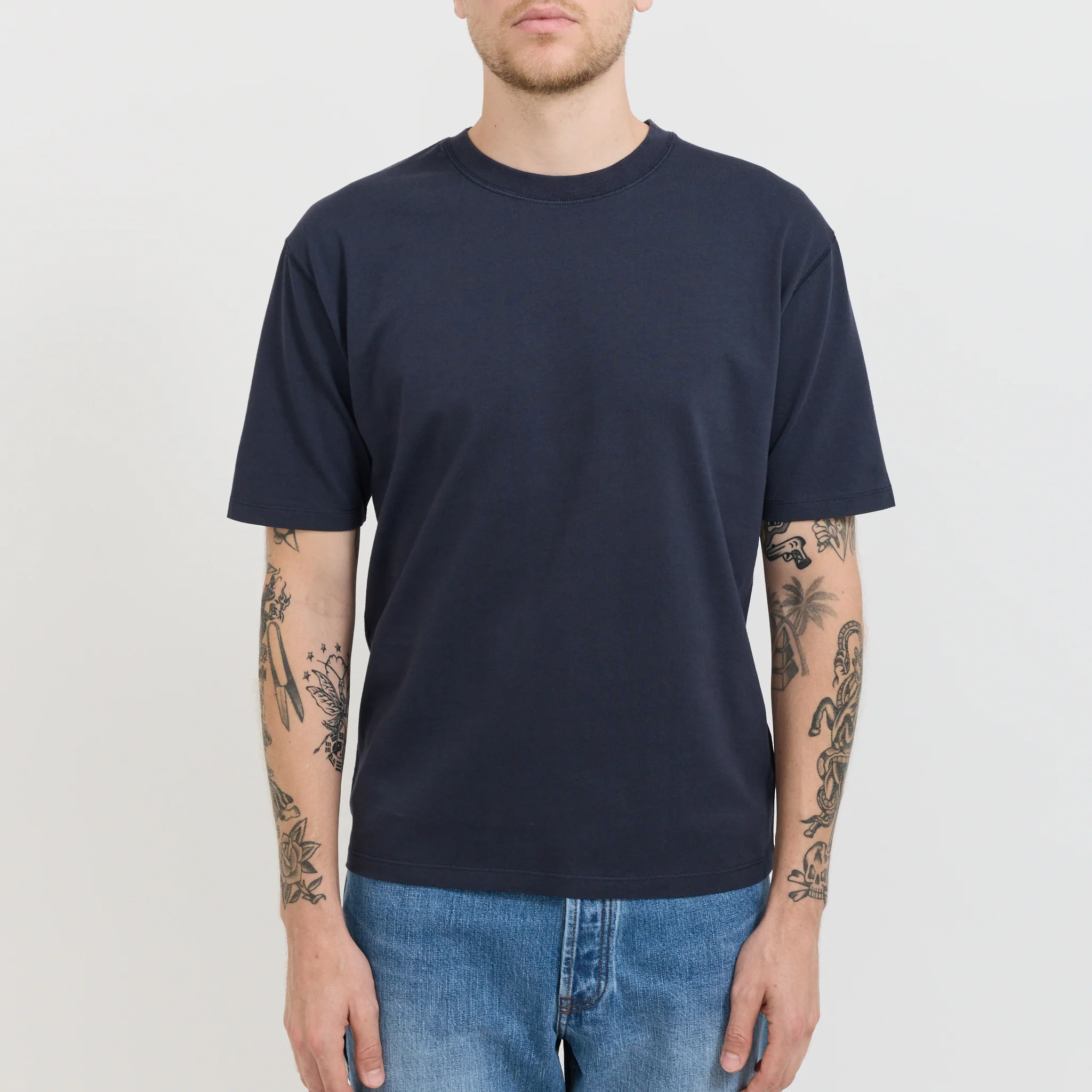 Short Sleeve Hiking T-Shirt Navy - Image 6