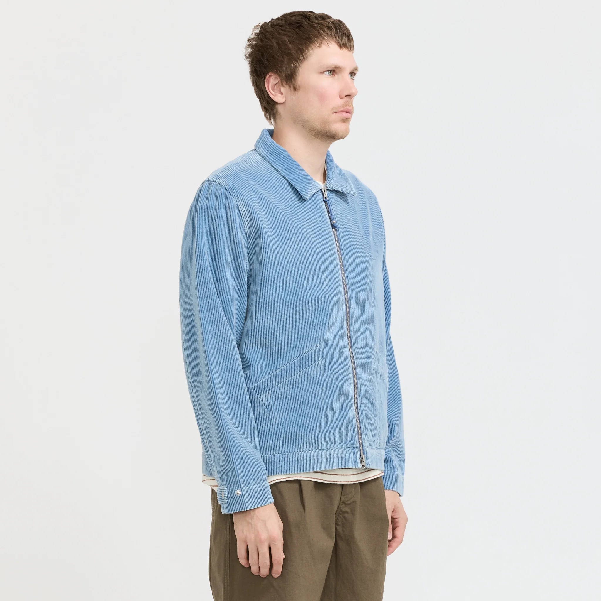 Signal Blouson Soft Blue Cord - Image 3
