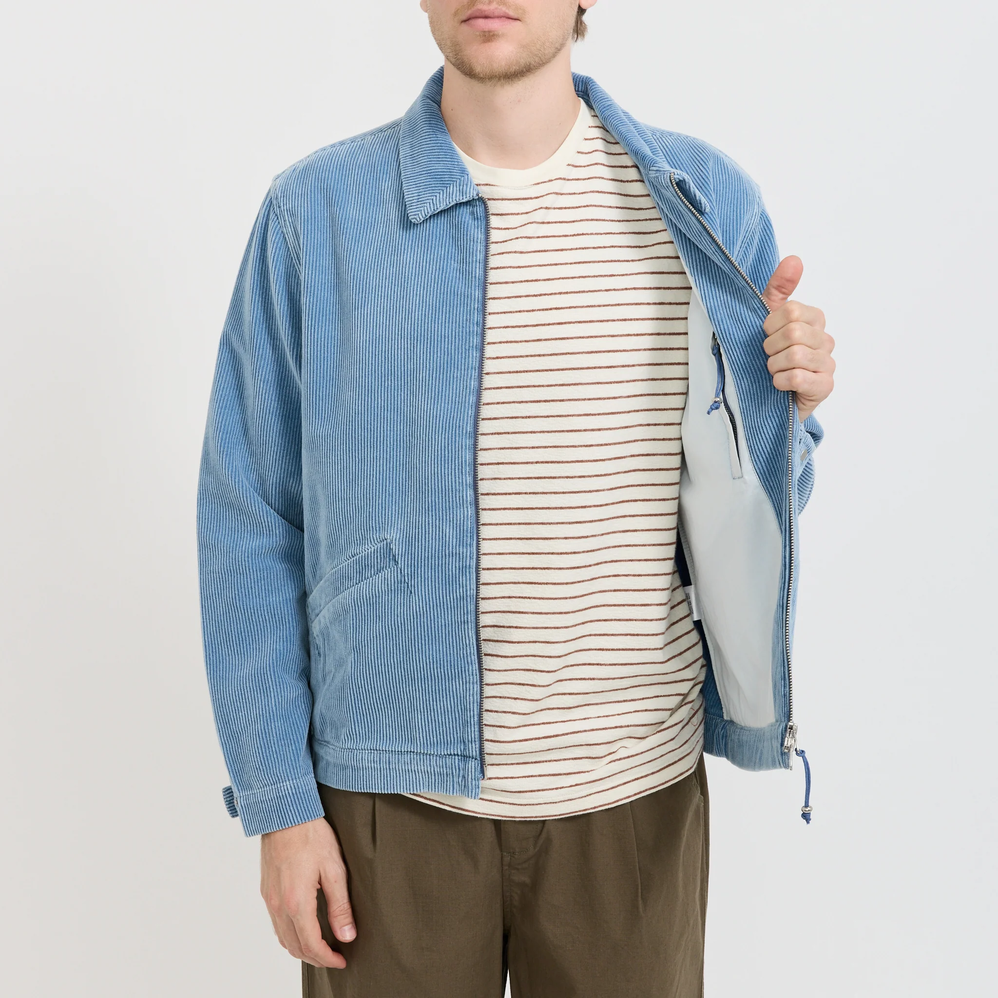 Signal Blouson Soft Blue Cord - Image 6