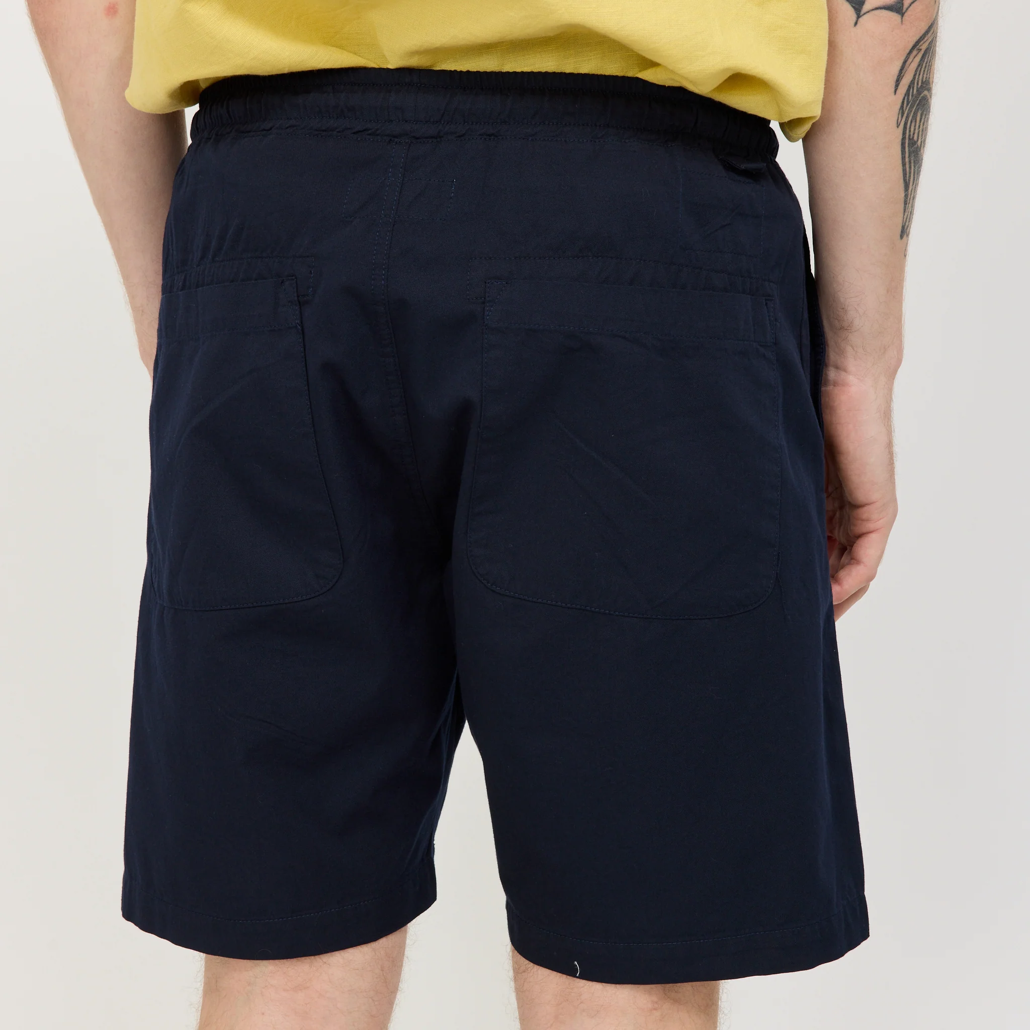 Simple Short Military Cotton Navy - Image 6