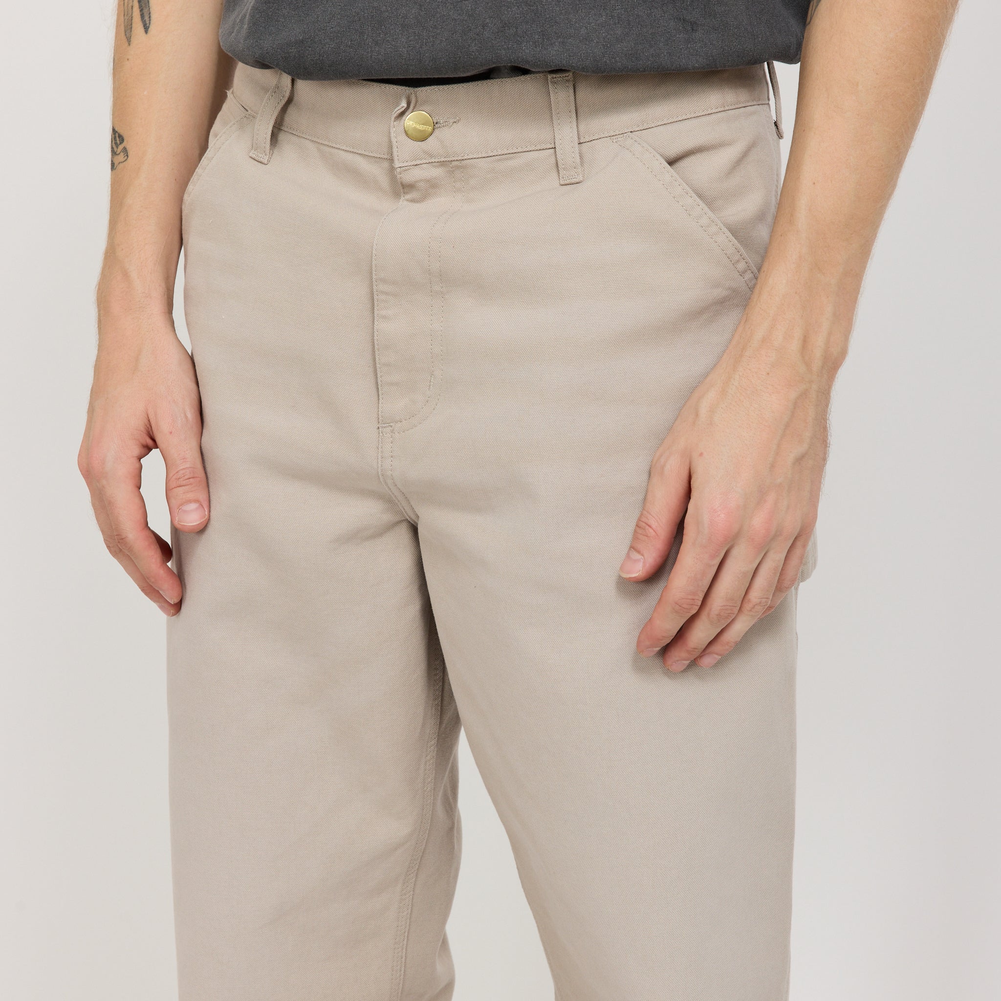 Single Knee Pant Dusky Beige - Image 4
