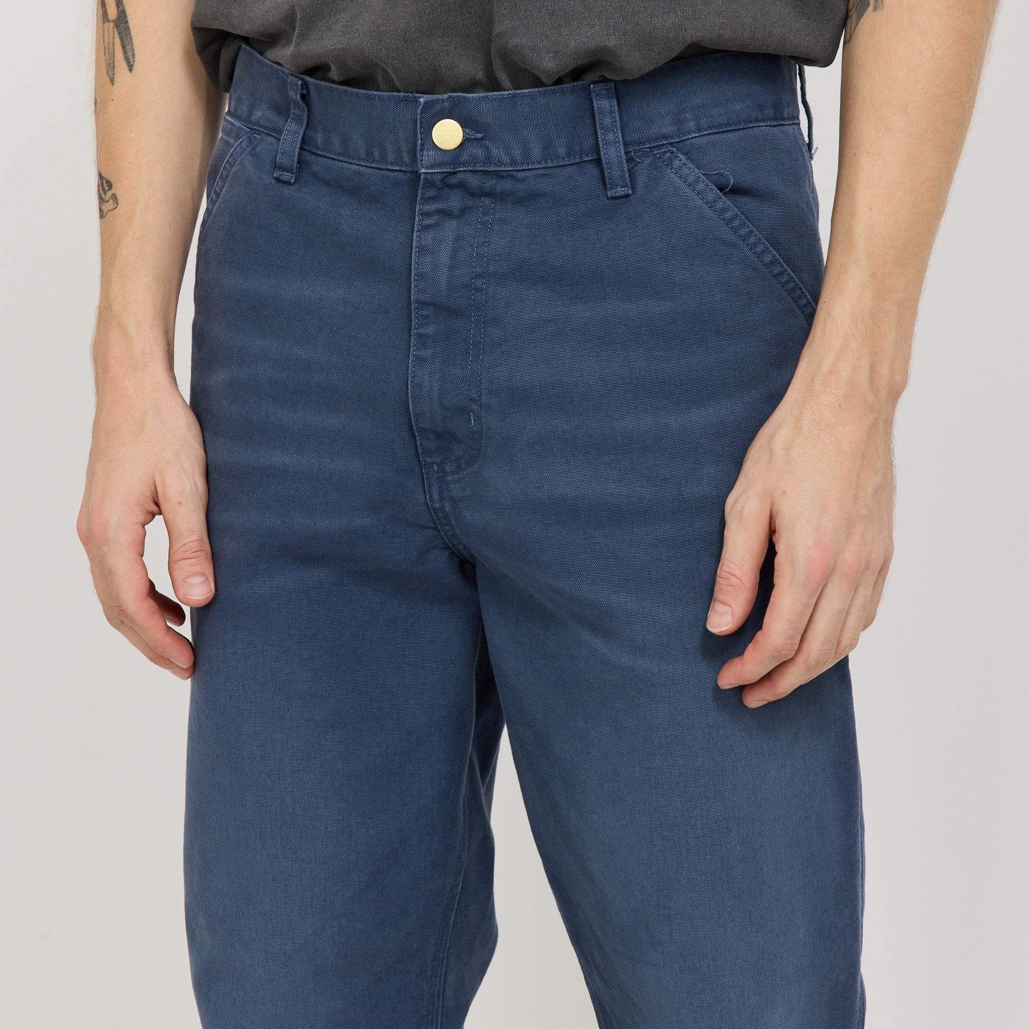 Single Knee Pant Dusky Blue - Image 4