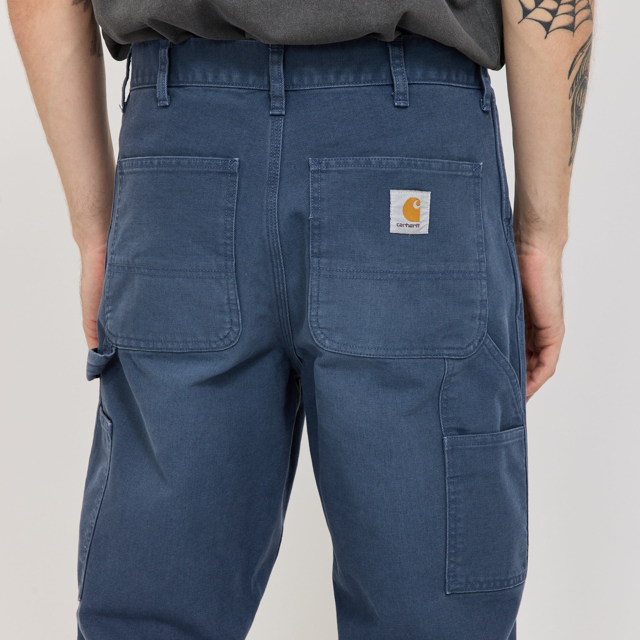 Single Knee Pant Dusky Blue - Image 5