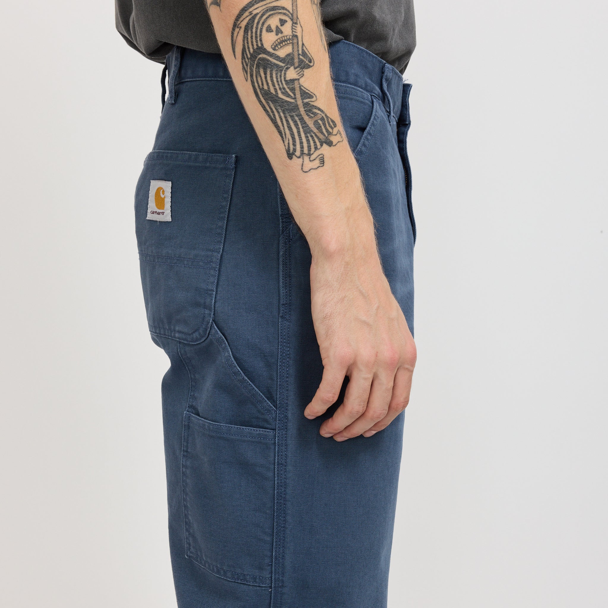 Single Knee Pant Dusky Blue - Image 7