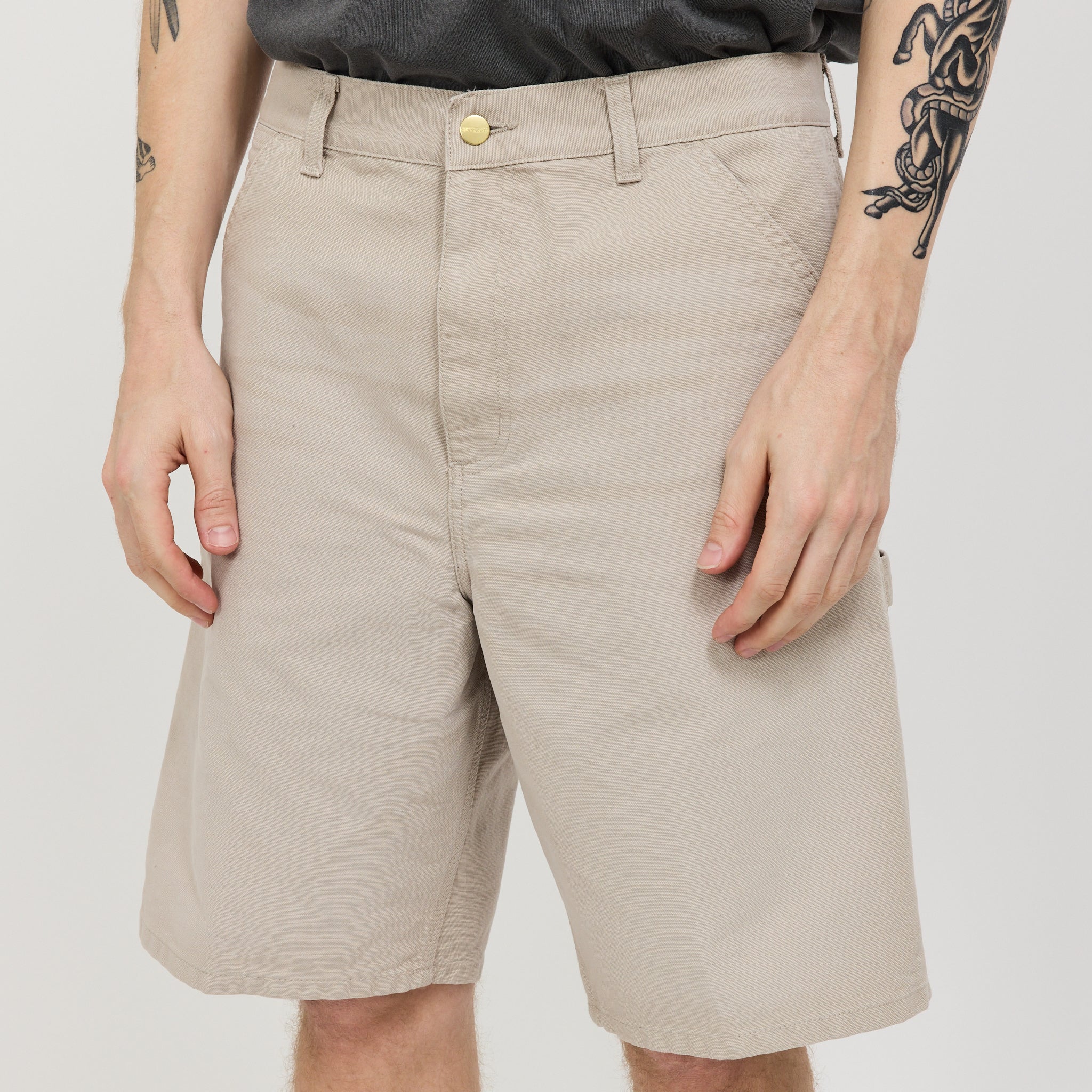 Single Knee Short Dusky Beige - Image 5