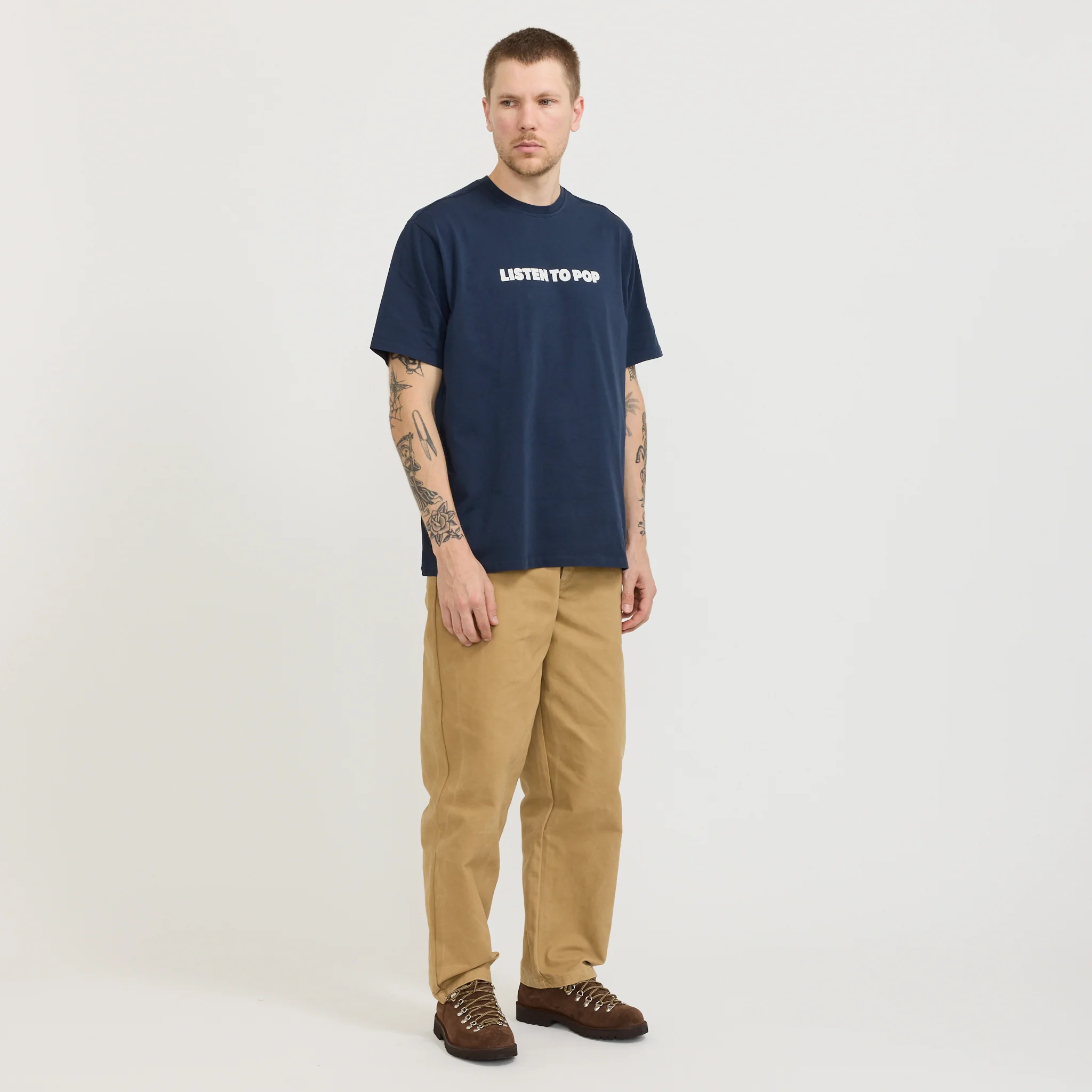 Skatemuzik T-Shirt Navy - Image 2