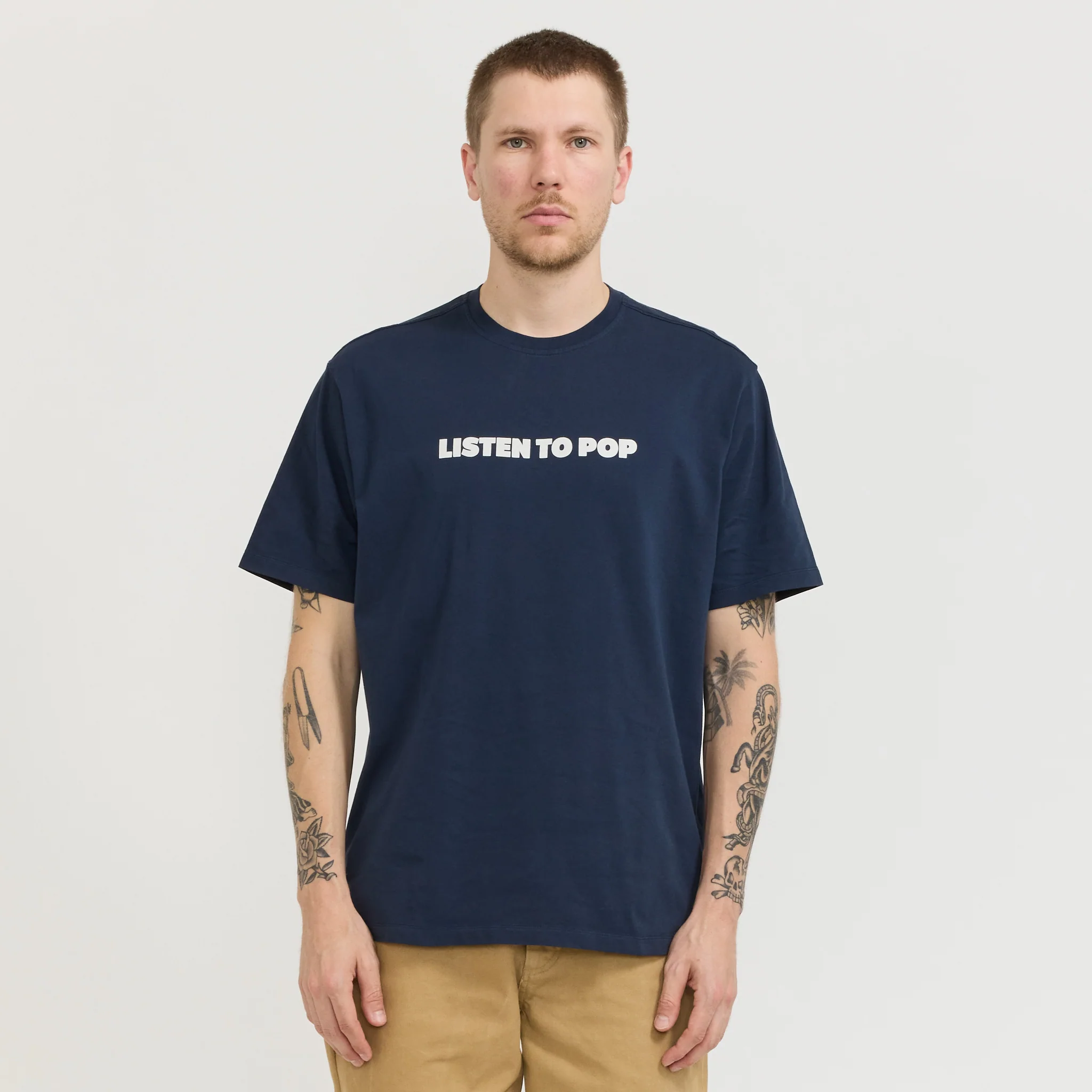 Skatemuzik T-Shirt Navy - Image 7