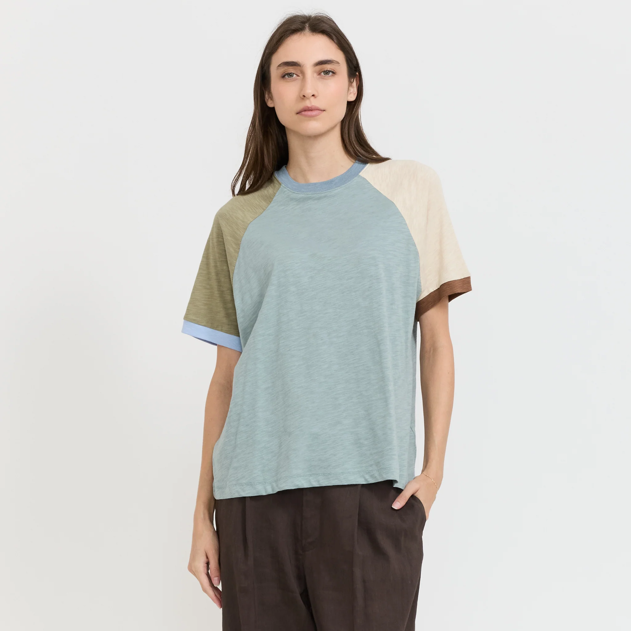 Slab Jersey Crazy Short Sleeve Grey