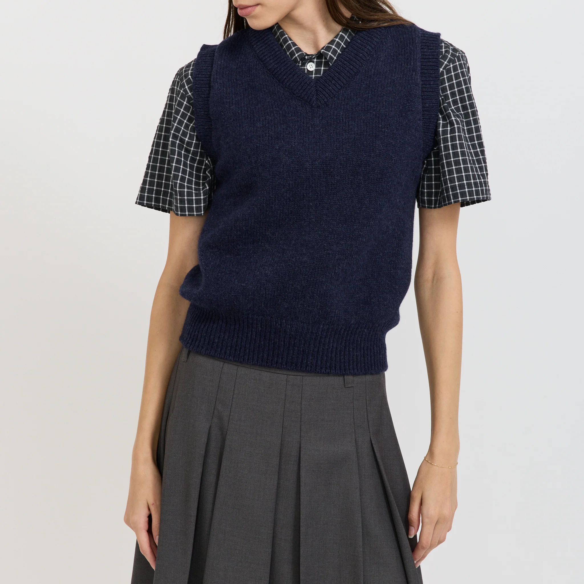 Slave To The Knit Slipover Navy - Image 5