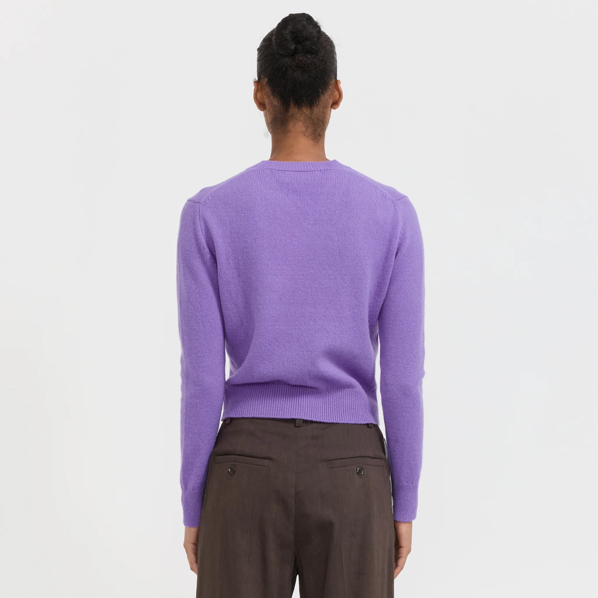 Sligo Shrunken V-Neck Pansy Purple - Image 4