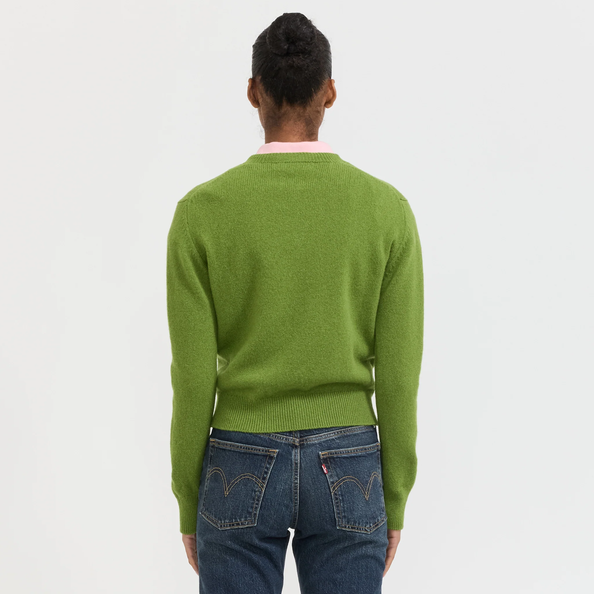 Sligo Shrunken V-Neck Pickle Green - Image 3