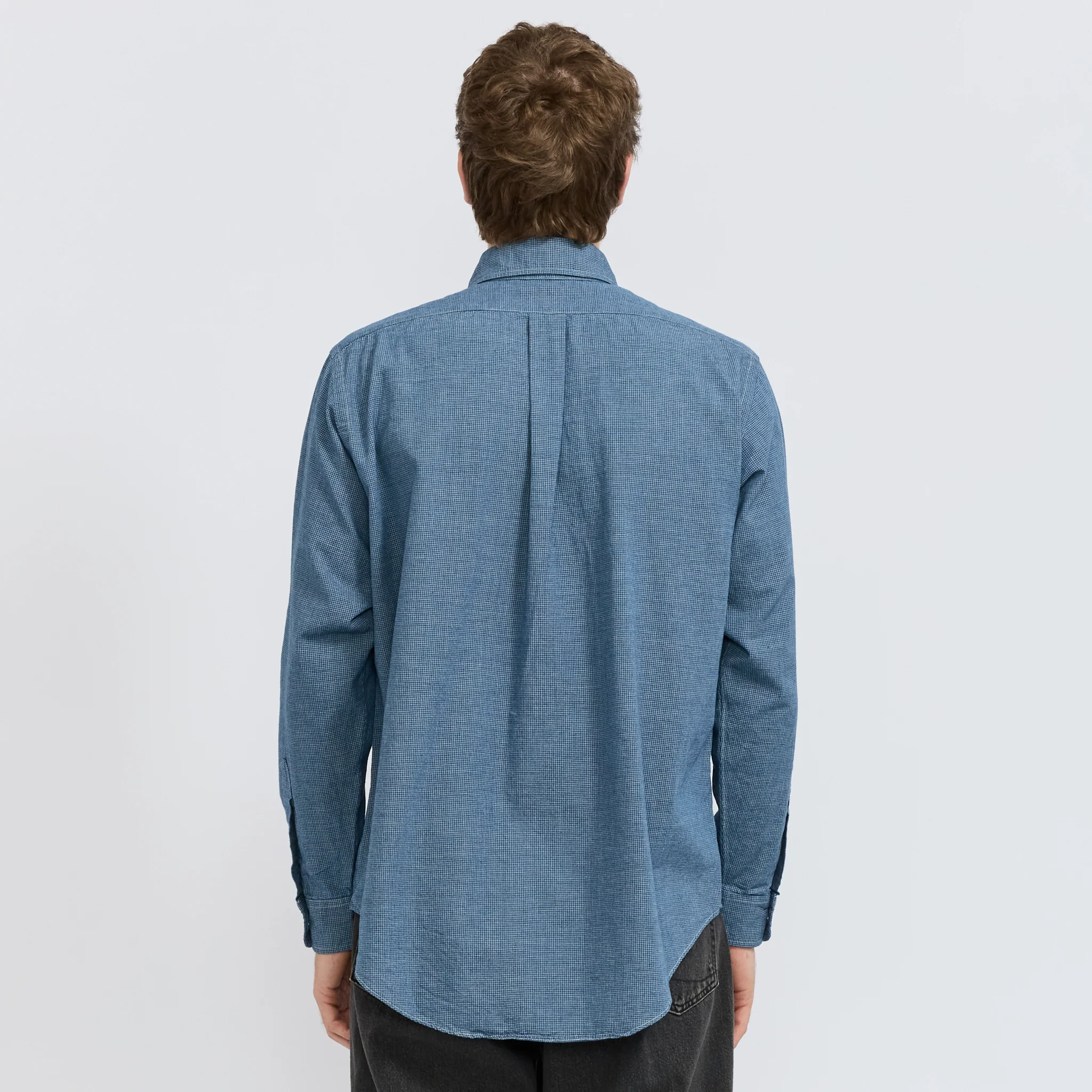 Standard Button Down Shirt Check Chambray - Image 4