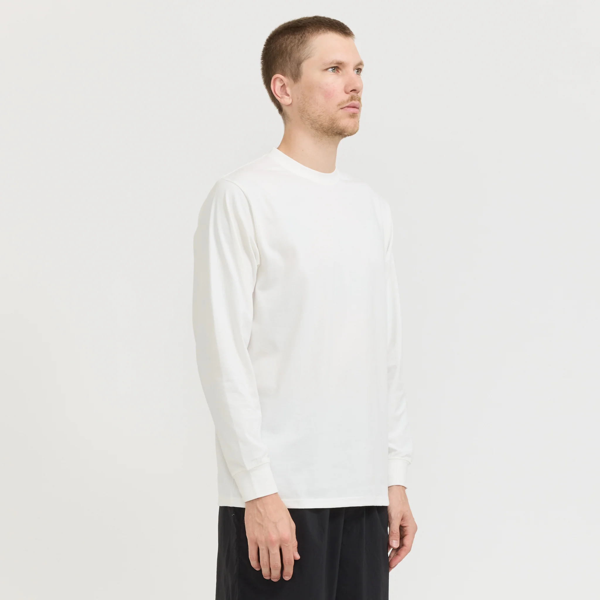 Snow Peak Typography L/S T-Shirt Off White - Image 3