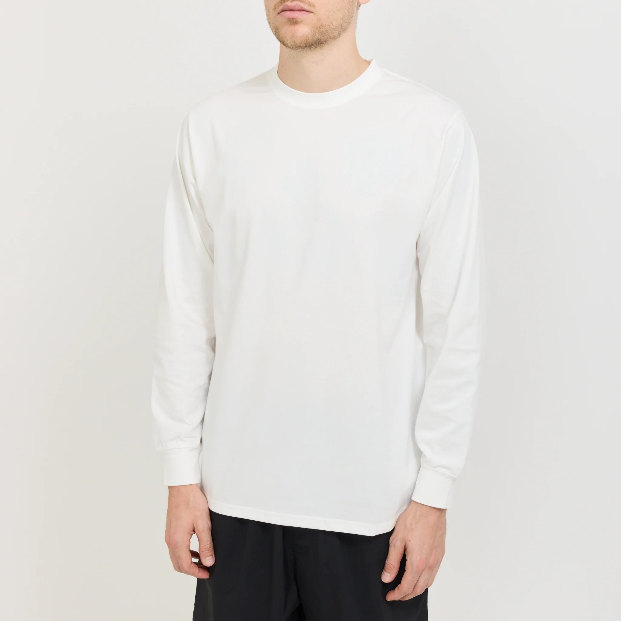 Snow Peak Typography L/S T-Shirt Off White - Image 6
