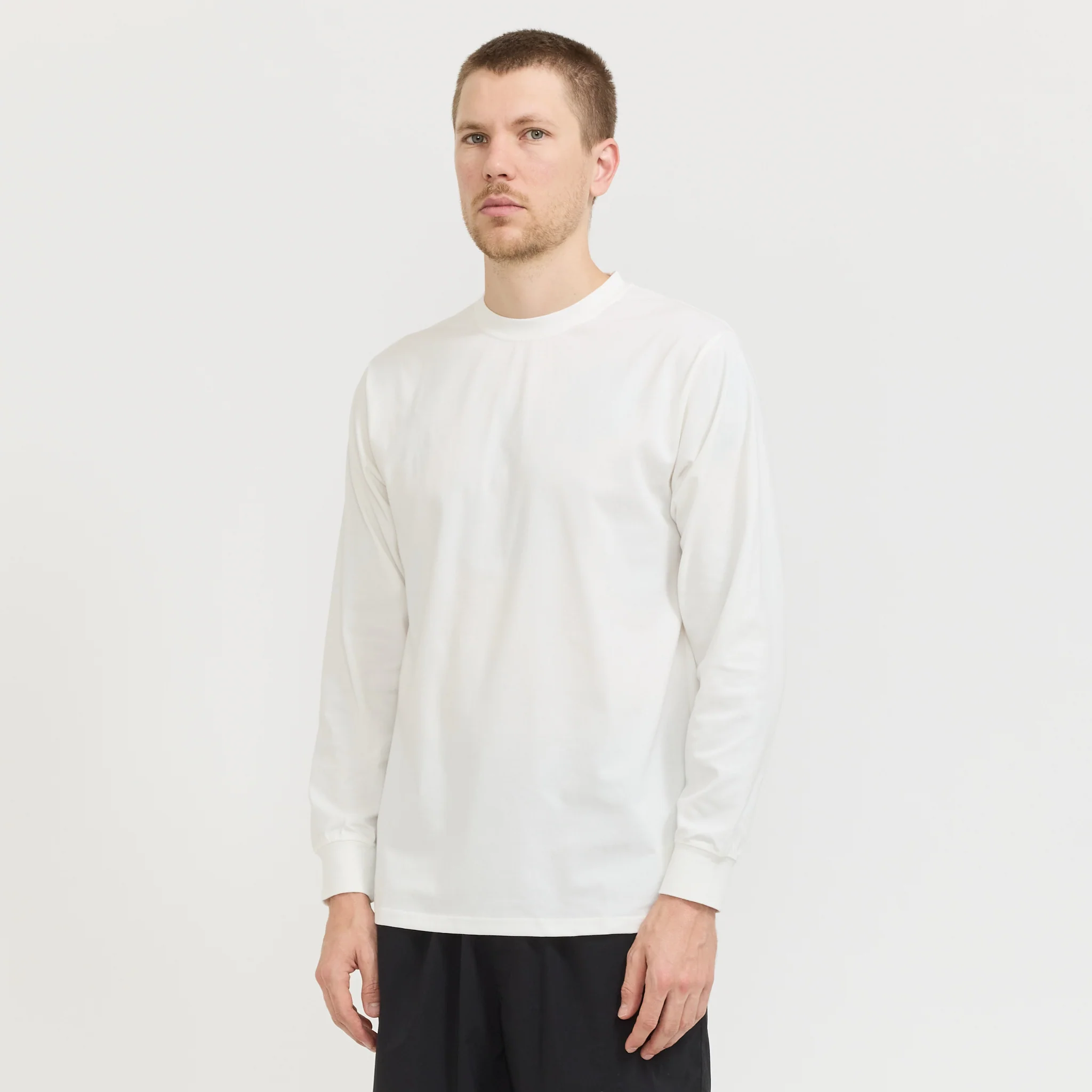 Snow Peak Typography L/S T-Shirt Off White - Image 7