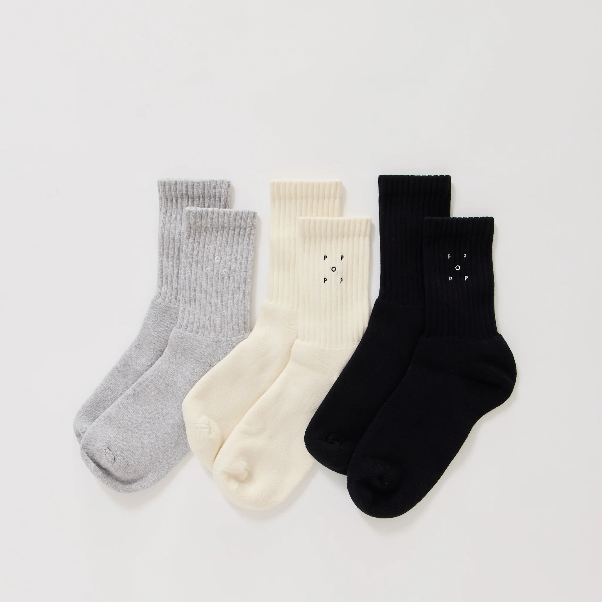 Socks 3-Pack Black/Off White/Grey