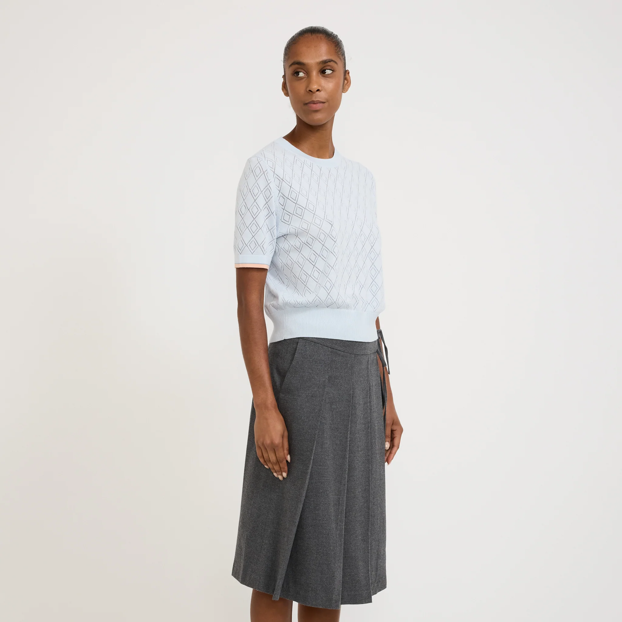 Soldiana Eyelet Top Blue - Image 3