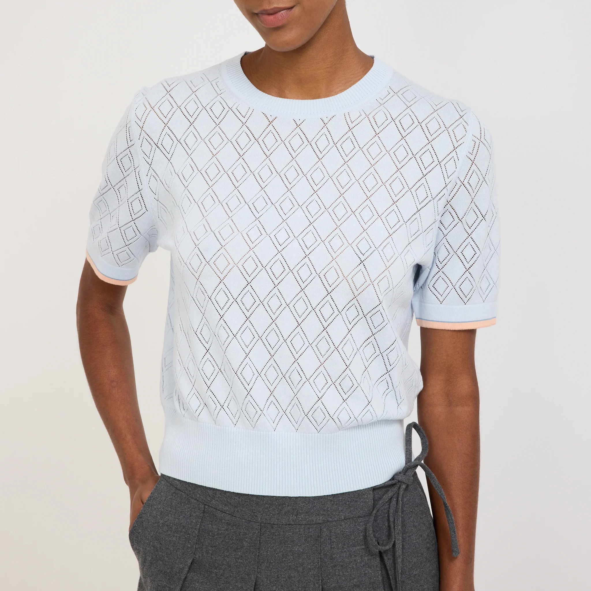 Soldiana Eyelet Top Blue - Image 5