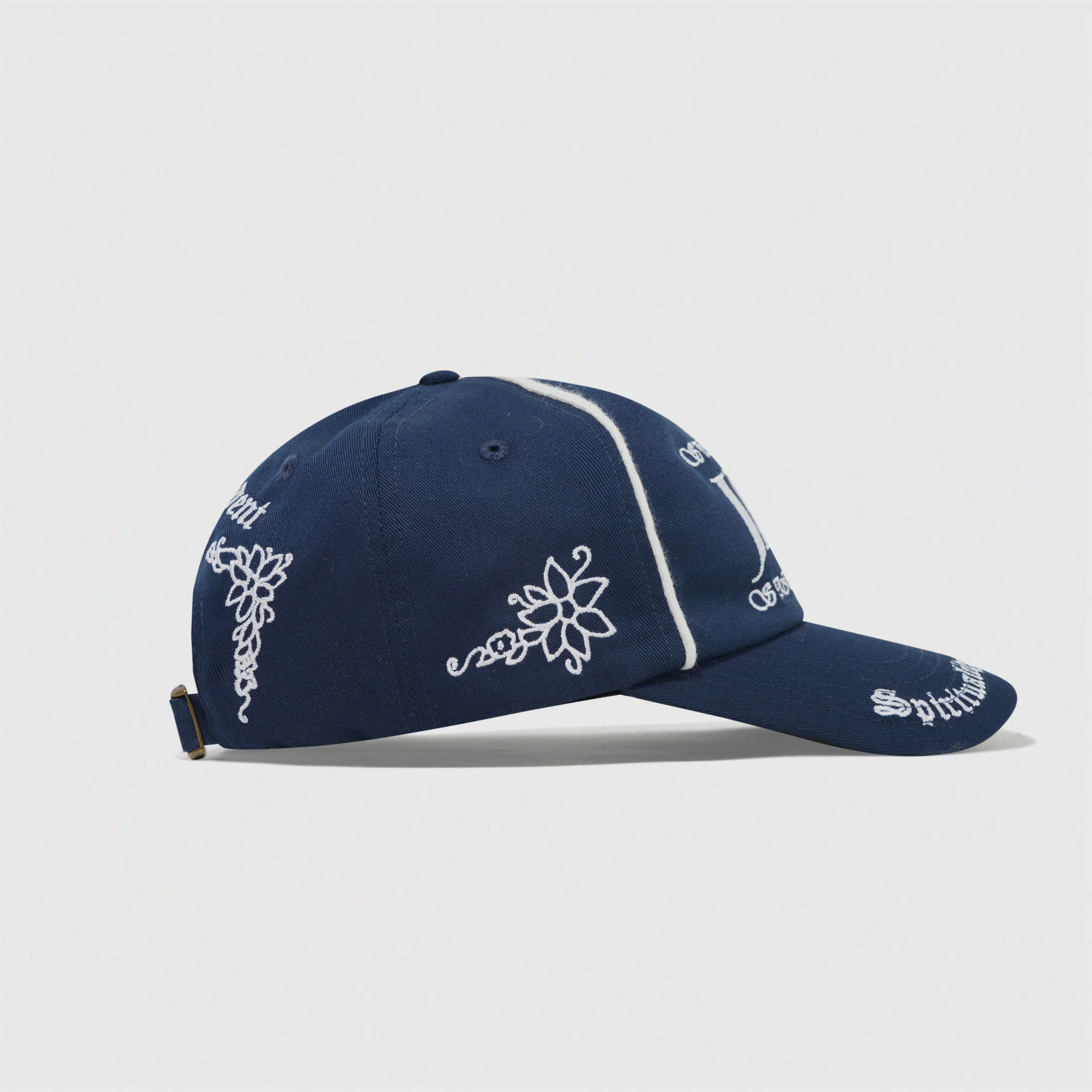 Spiritual Logo 6 Panel Cap Navy - Image 3