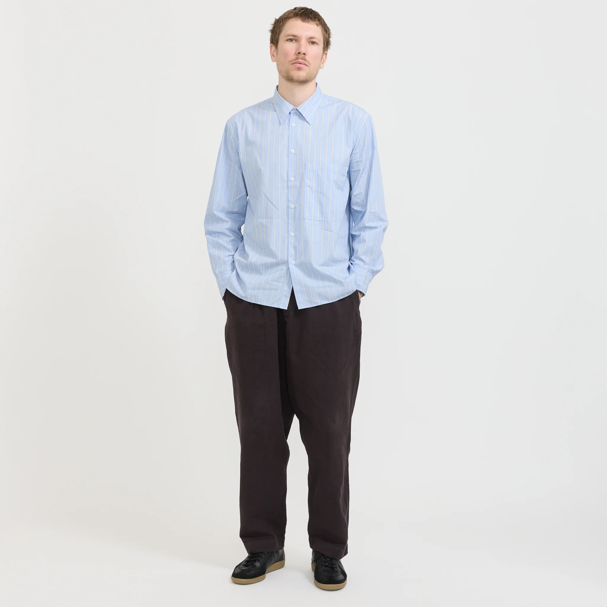 Square Pocket Shirt Blue - Image 2