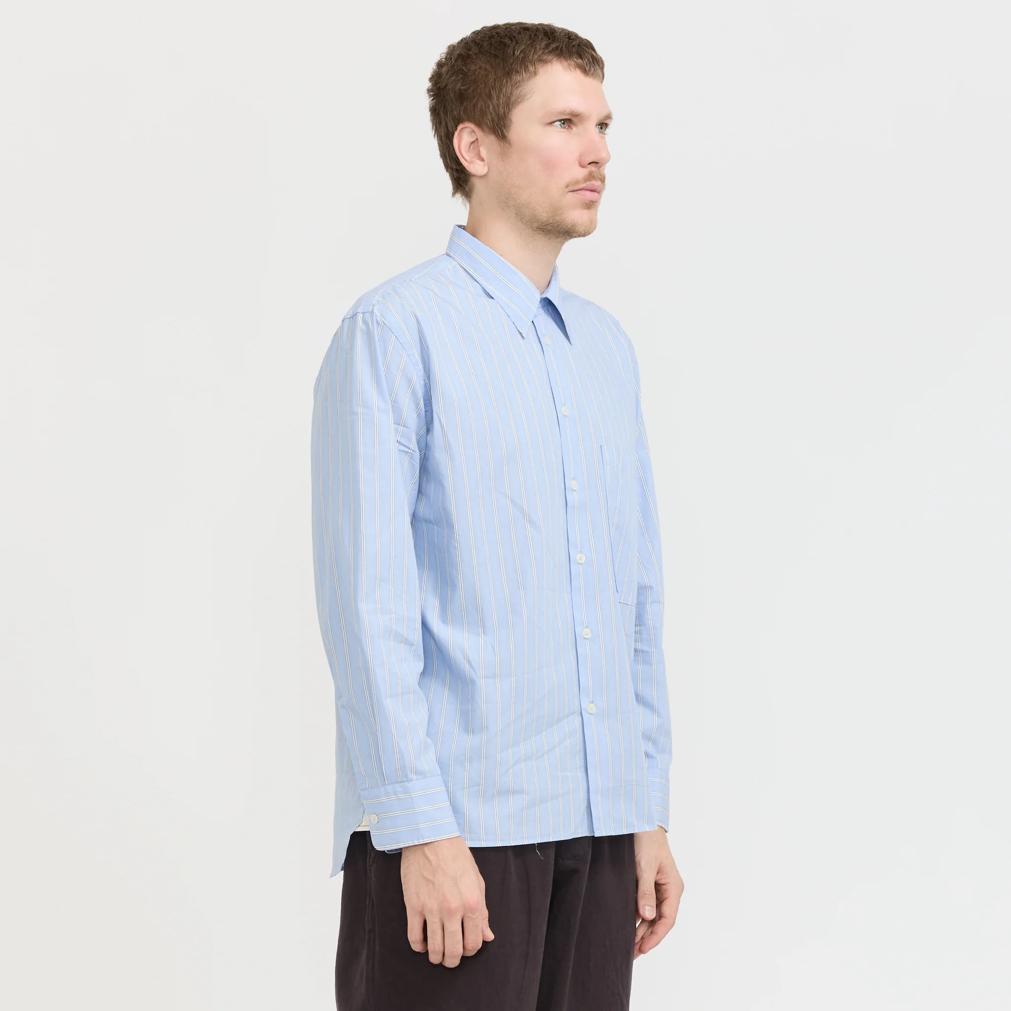 Square Pocket Shirt Blue - Image 3