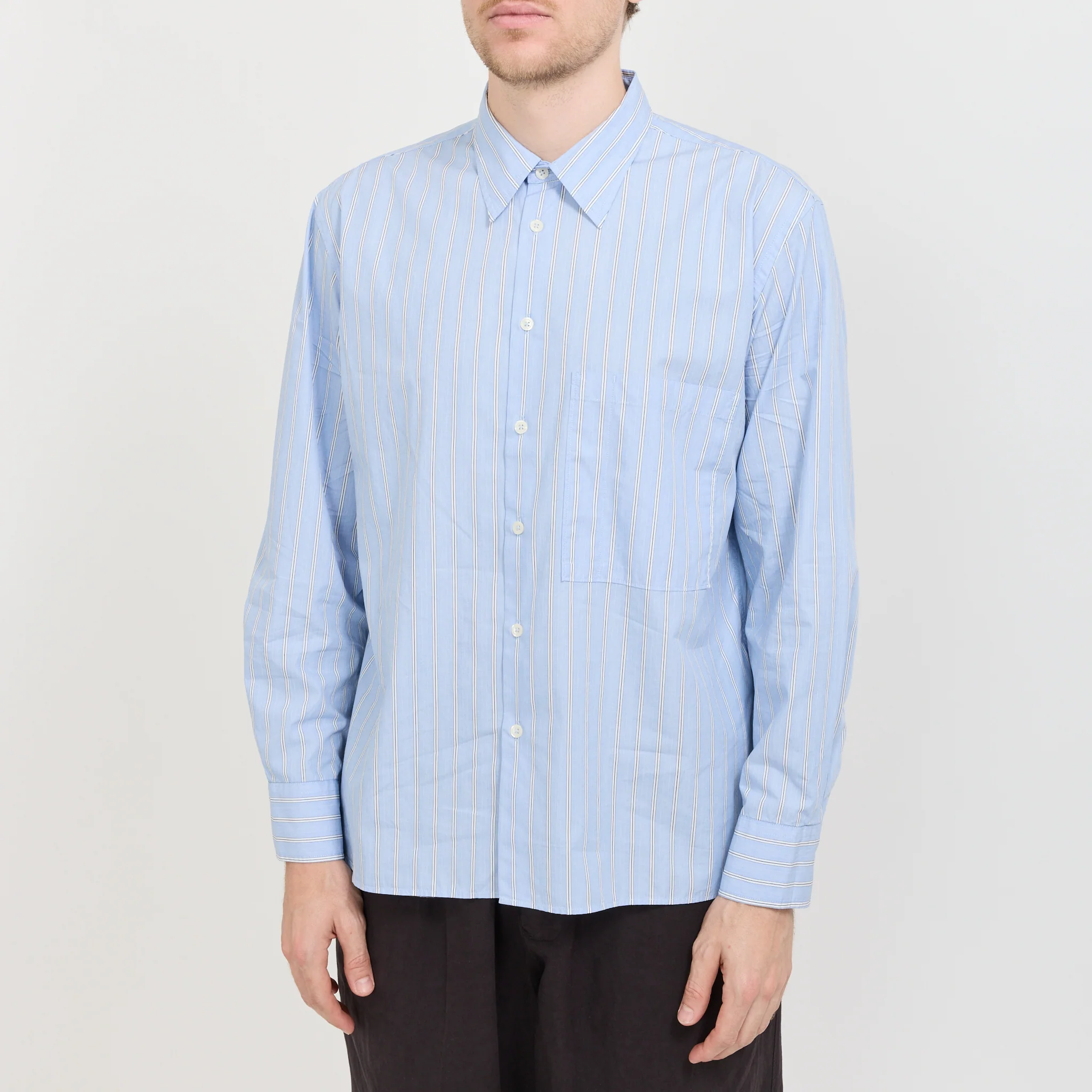Square Pocket Shirt Blue - Image 5