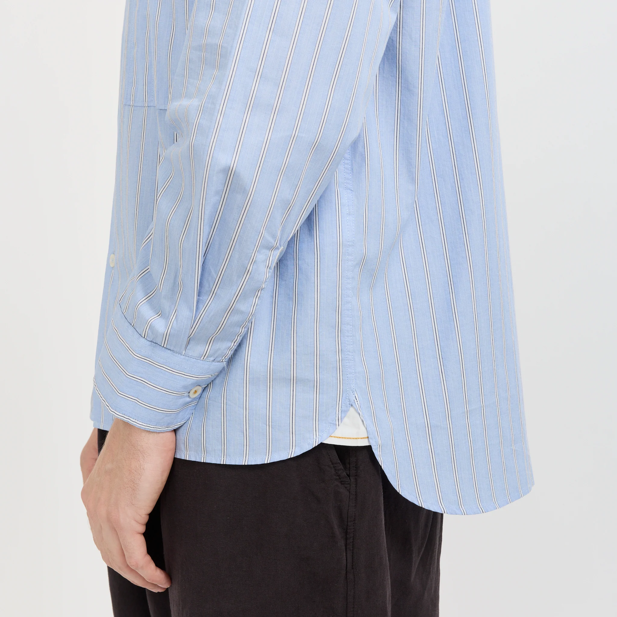 Square Pocket Shirt Blue - Image 6