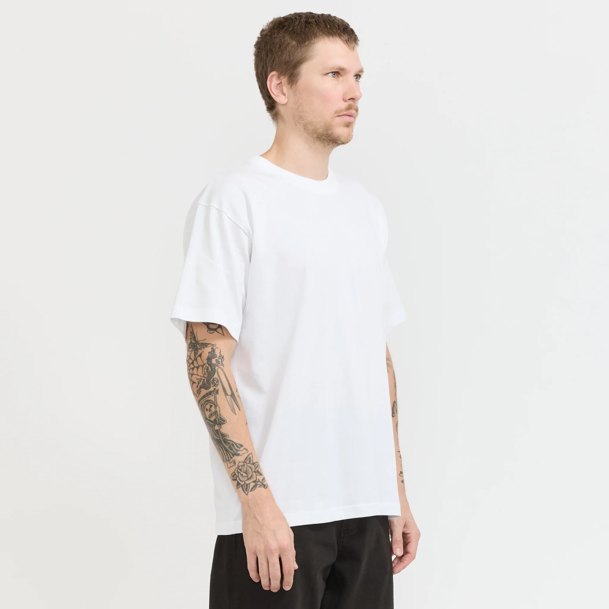 Standard Heavy Loose T-Shirt White - Image 3